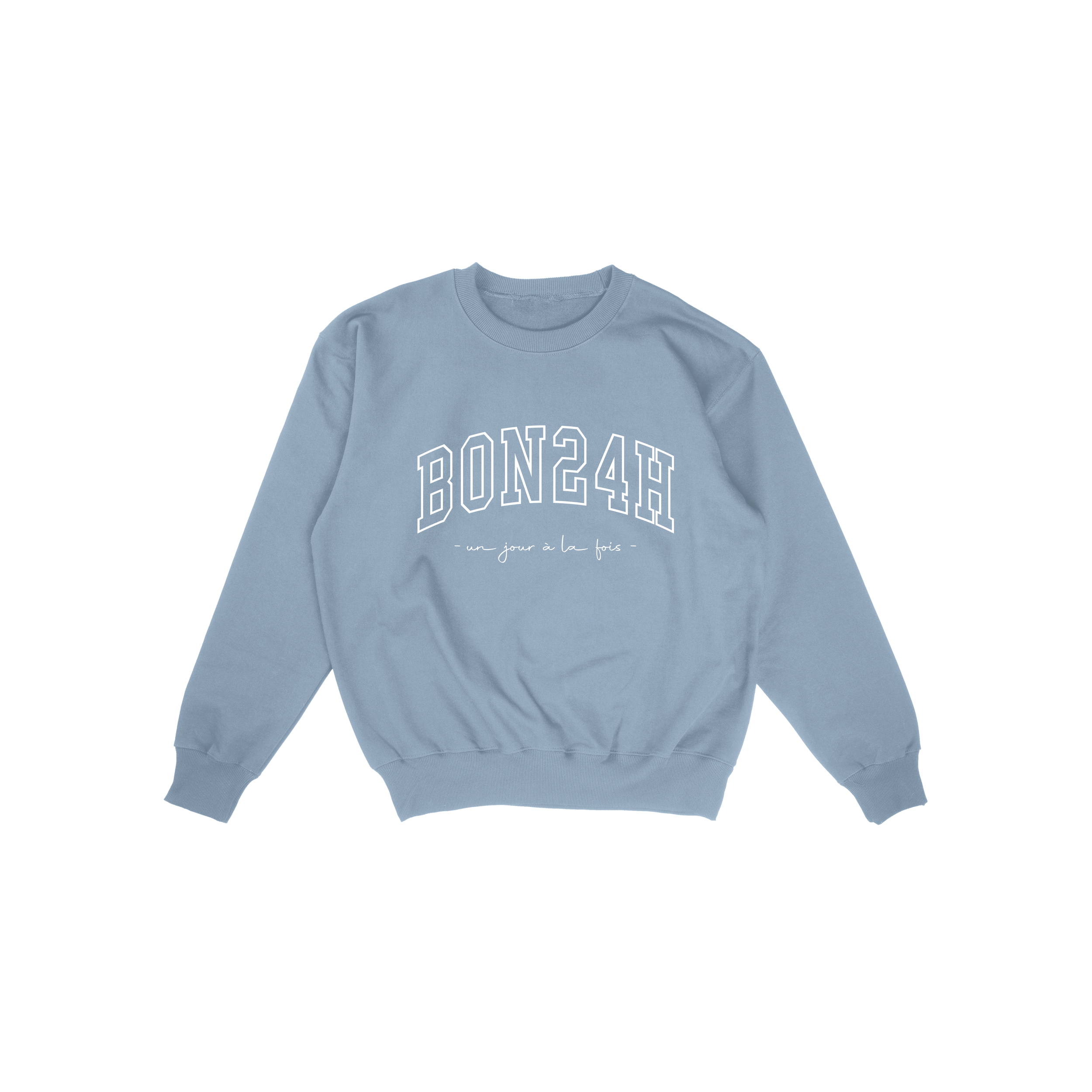 Crewneck Sweatshirt Arch Logo - Bleu Pâle