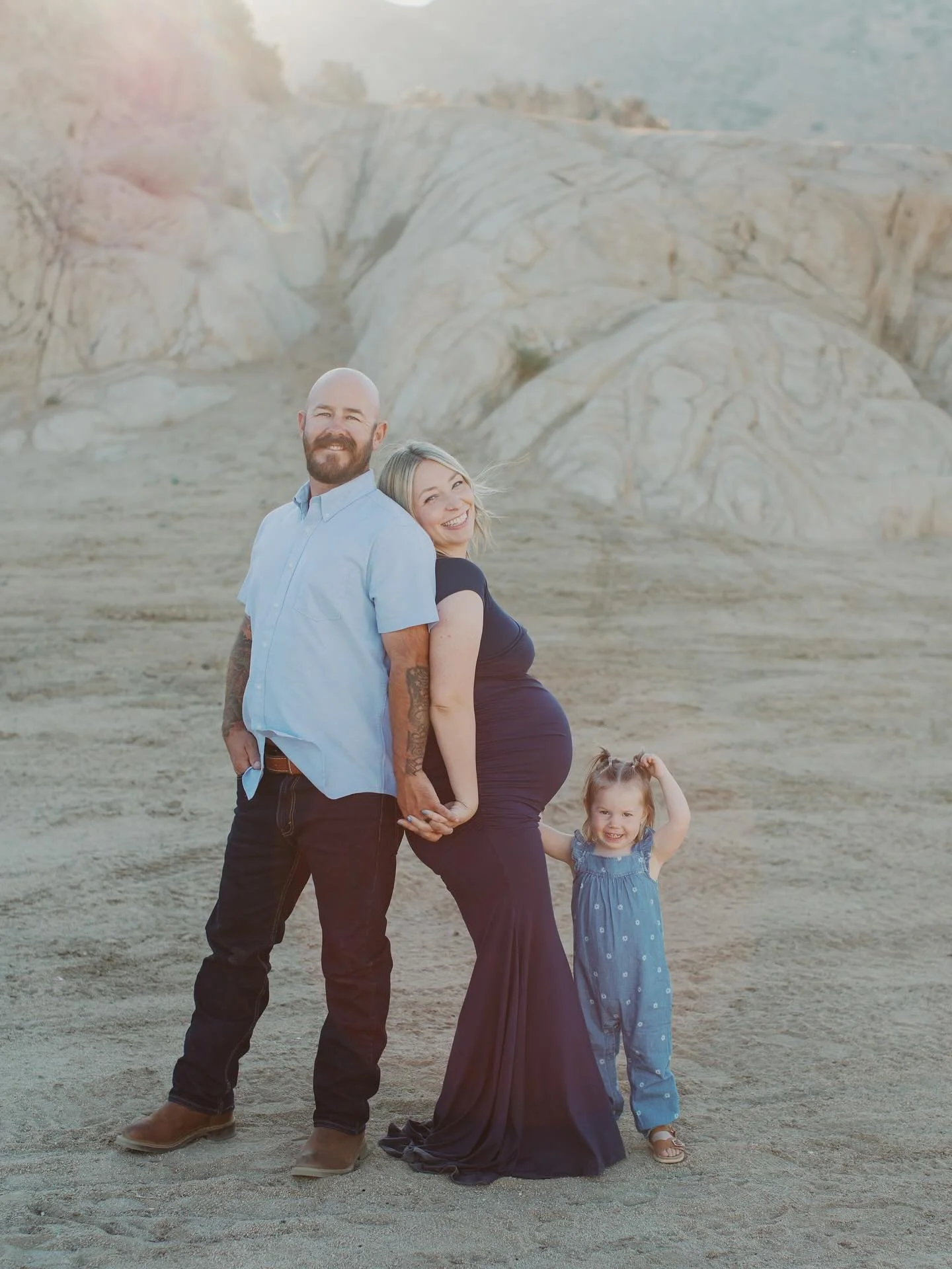 Officially, 6 weeks to go ✨ This chapter feels a little bittersweet, being our last pregnancy, our last maternity shoot. But my heart is so full knowing it&rsquo;s also the beginning of our next big adventure. 💙