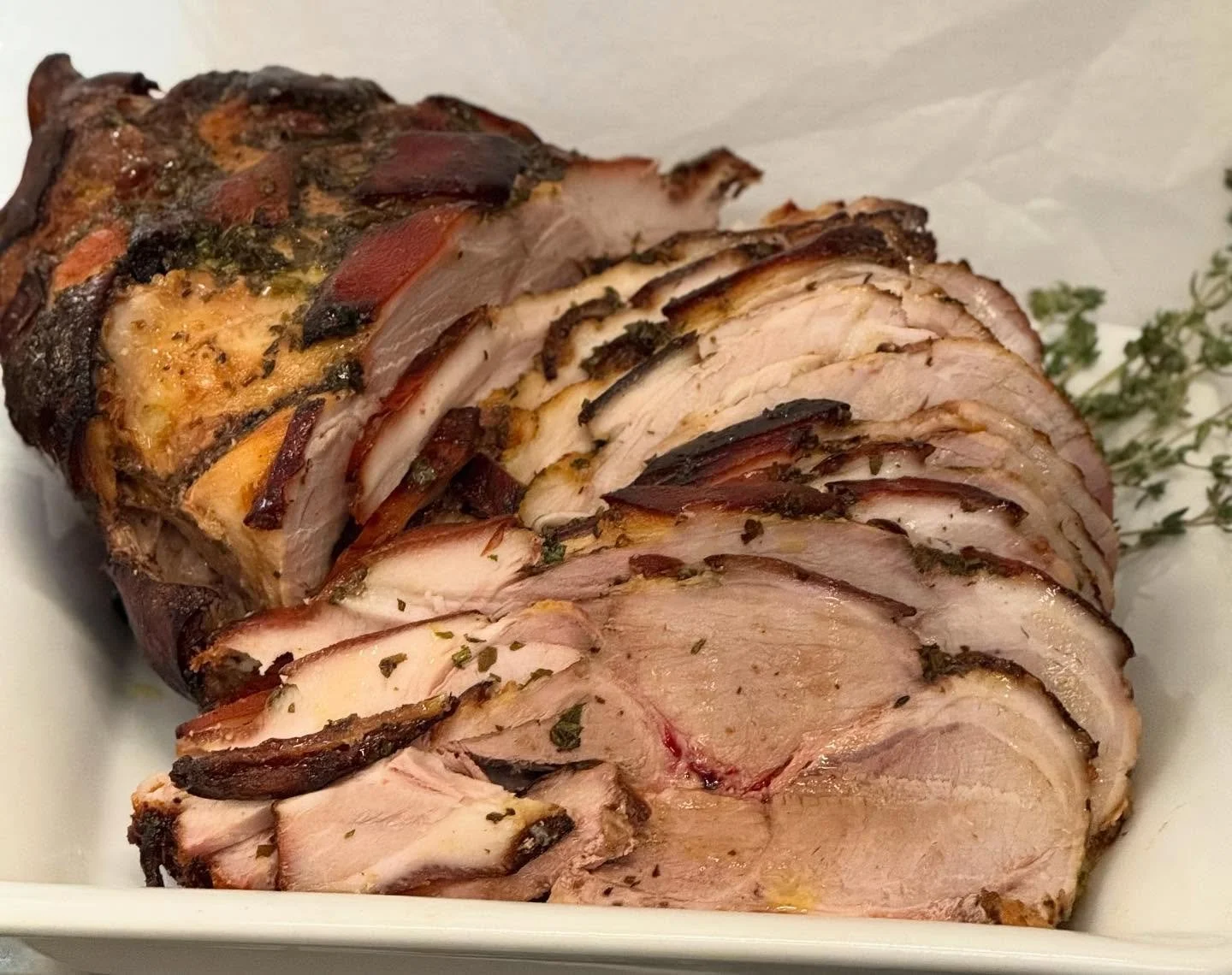 Lazy Sunday calls for something special and effortless

Fresh honey brined roasted bone in country ham paired with a crisp garden salad and perfectly roasted sweet potatoes

Comfort food done right so you can relax and savor the weekend

See you at t