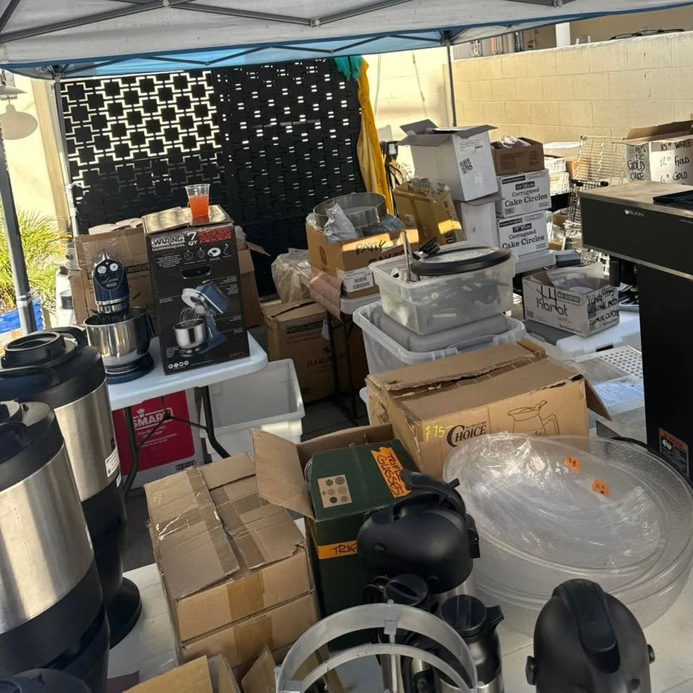 Last days of our big sale! 🎉
Catering + kitchen equipment (large & small), holiday decor, and so much more!
10 years of collecting and now it’s all got to go!
Stop by today & tomorrow, 10–4pm. 
You never know what treasure yo