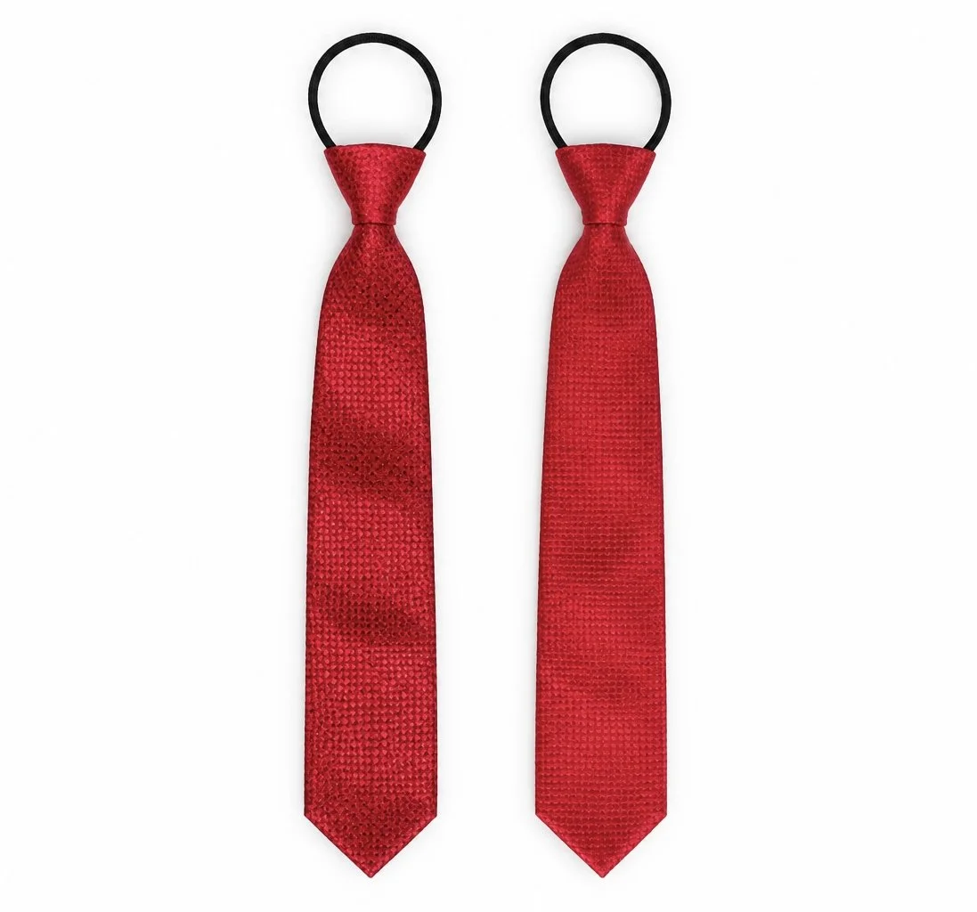 Red Square Check Ties