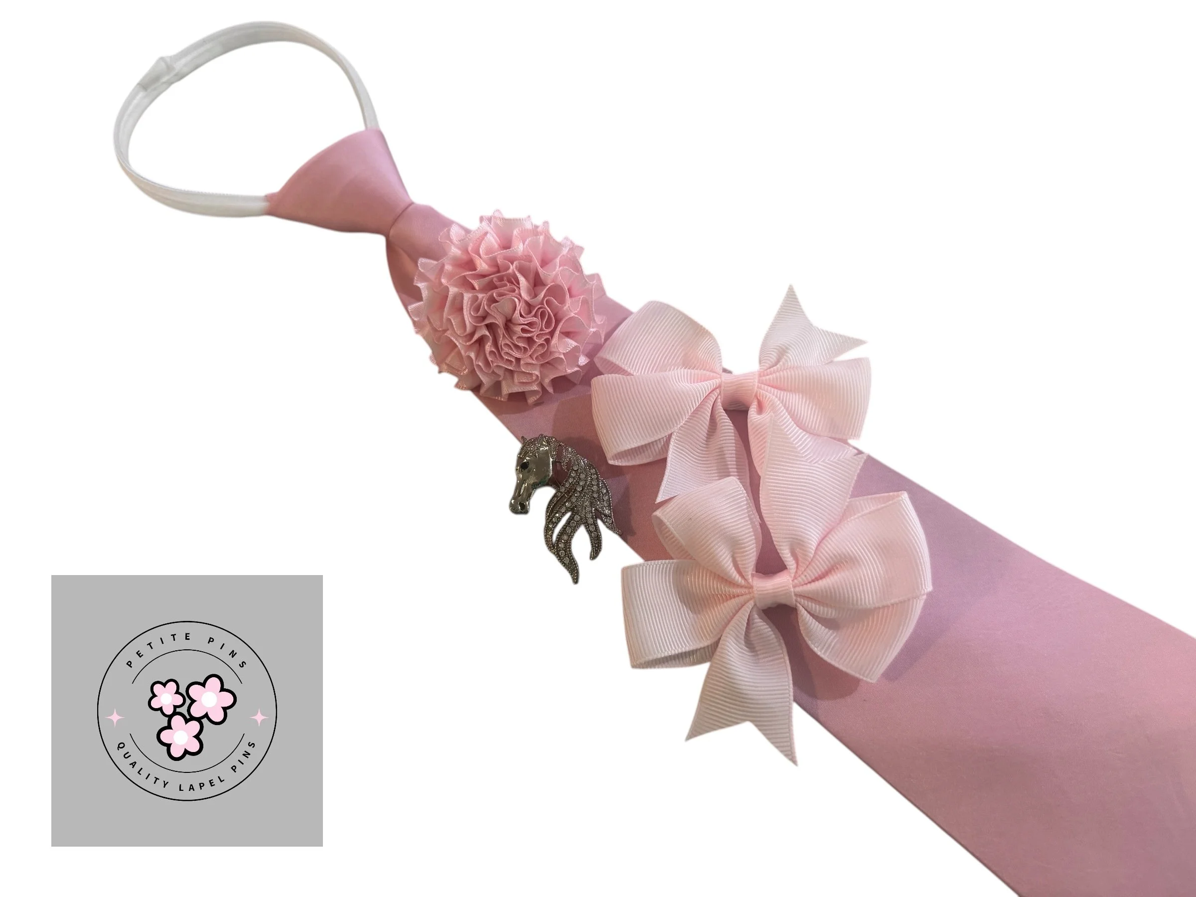 Baby Pink Zipper Tie