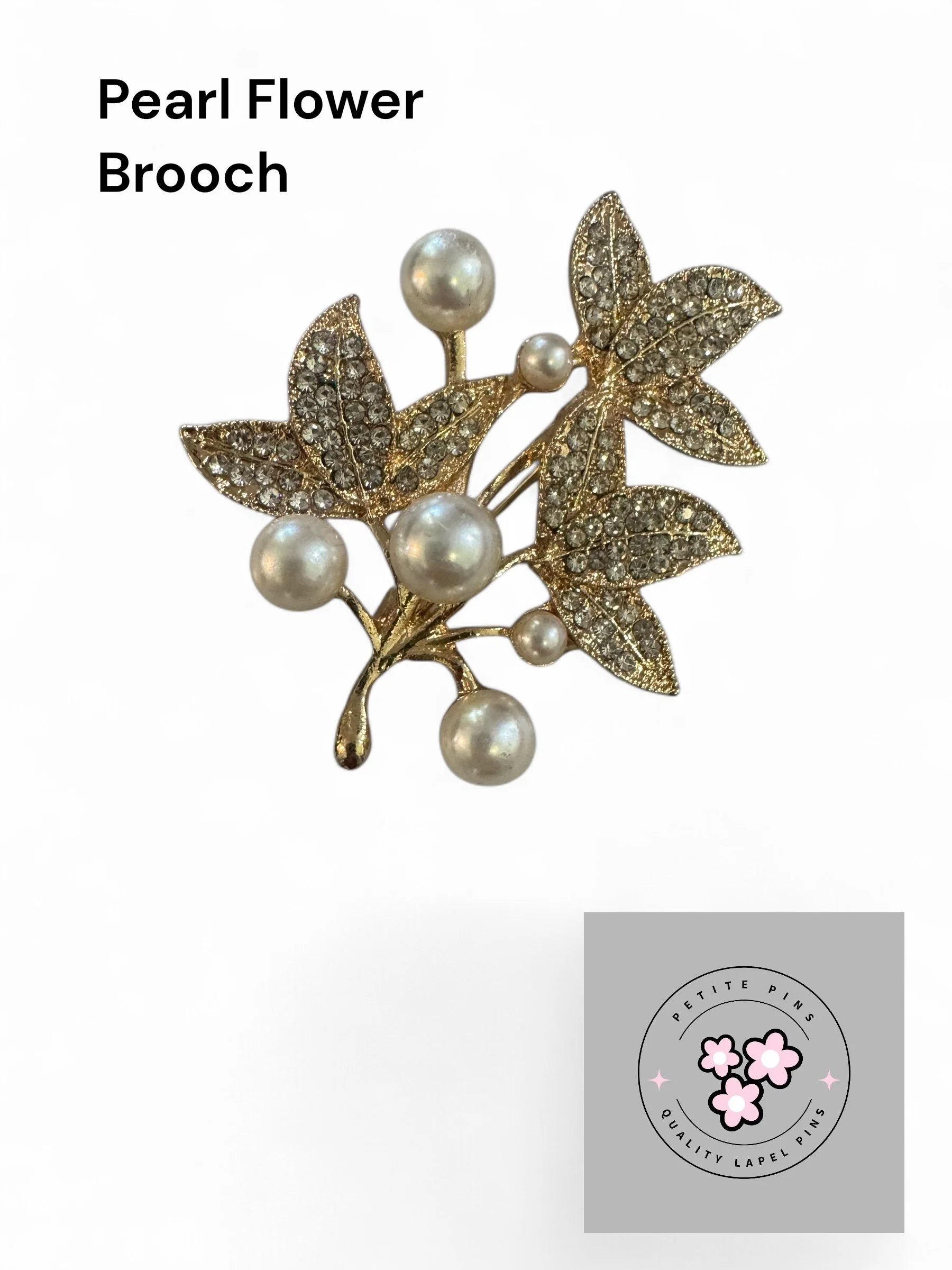 Pearl Flower Brooch