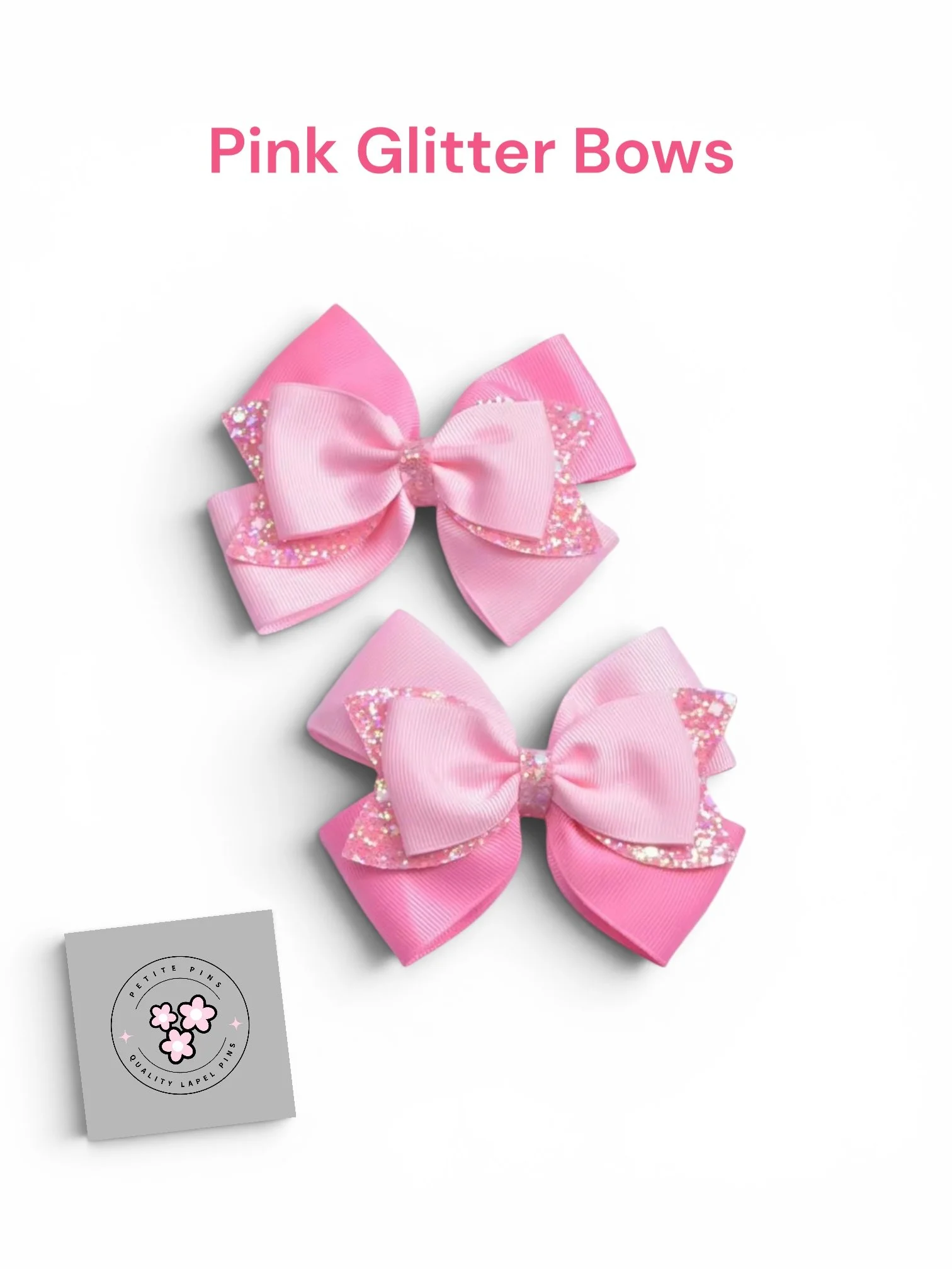 Pink Glitter Bows