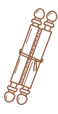 graphic image of ancient scrolls