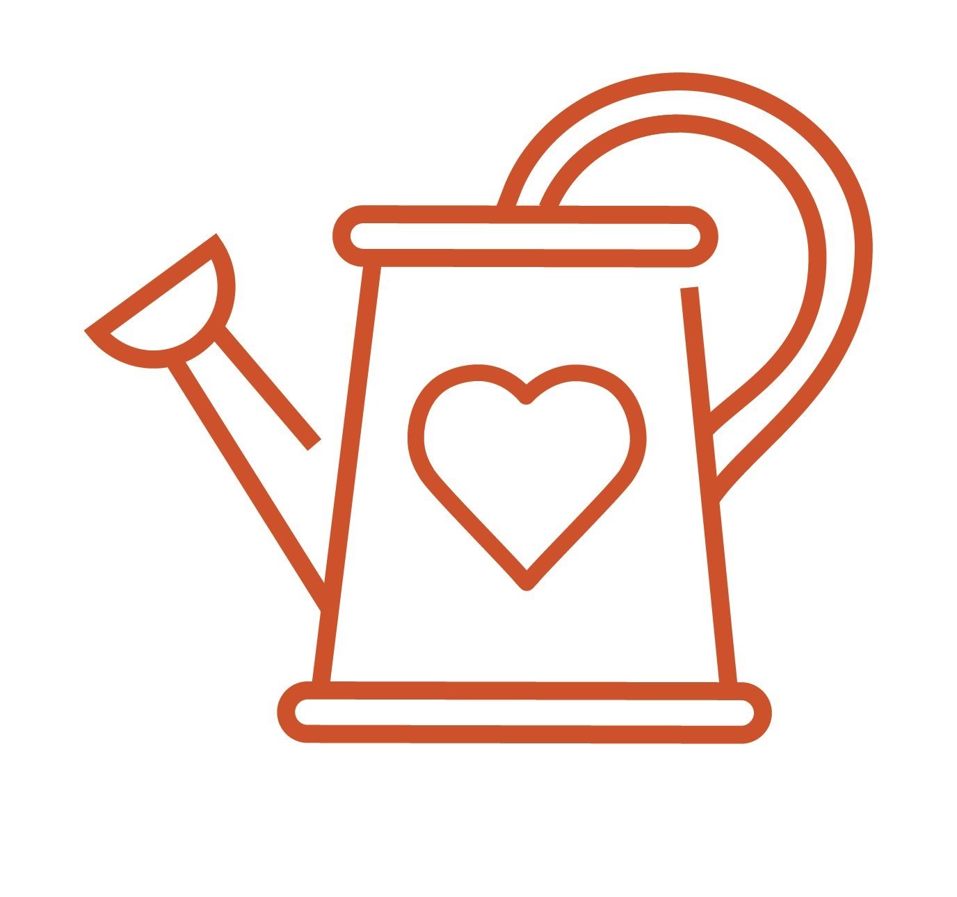 graphic image of a watering can with a heart on it