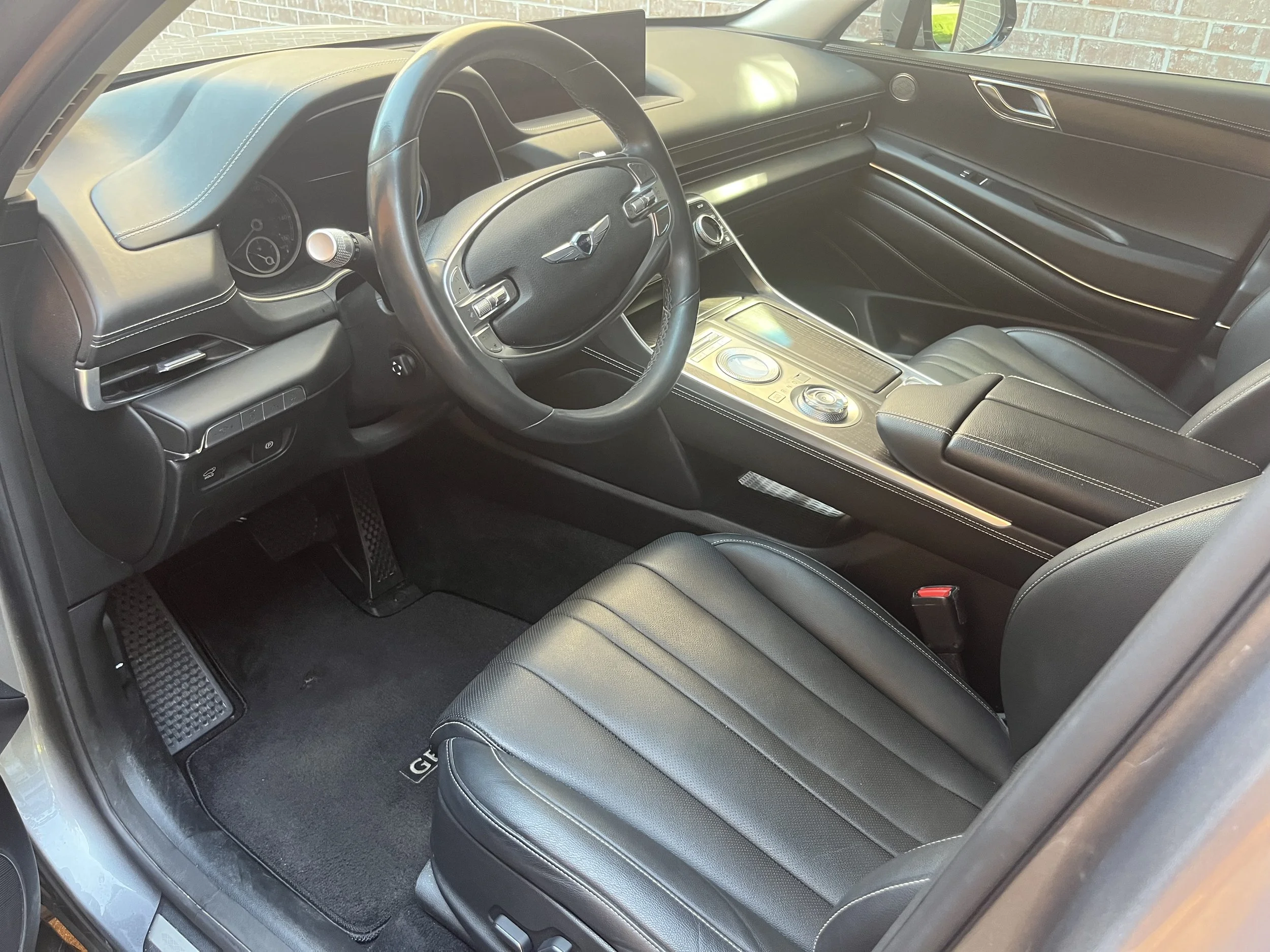 Picture of Newly Deep Cleaned Genesis Car interior via the Mobile Detailing Services in Houston, West U.