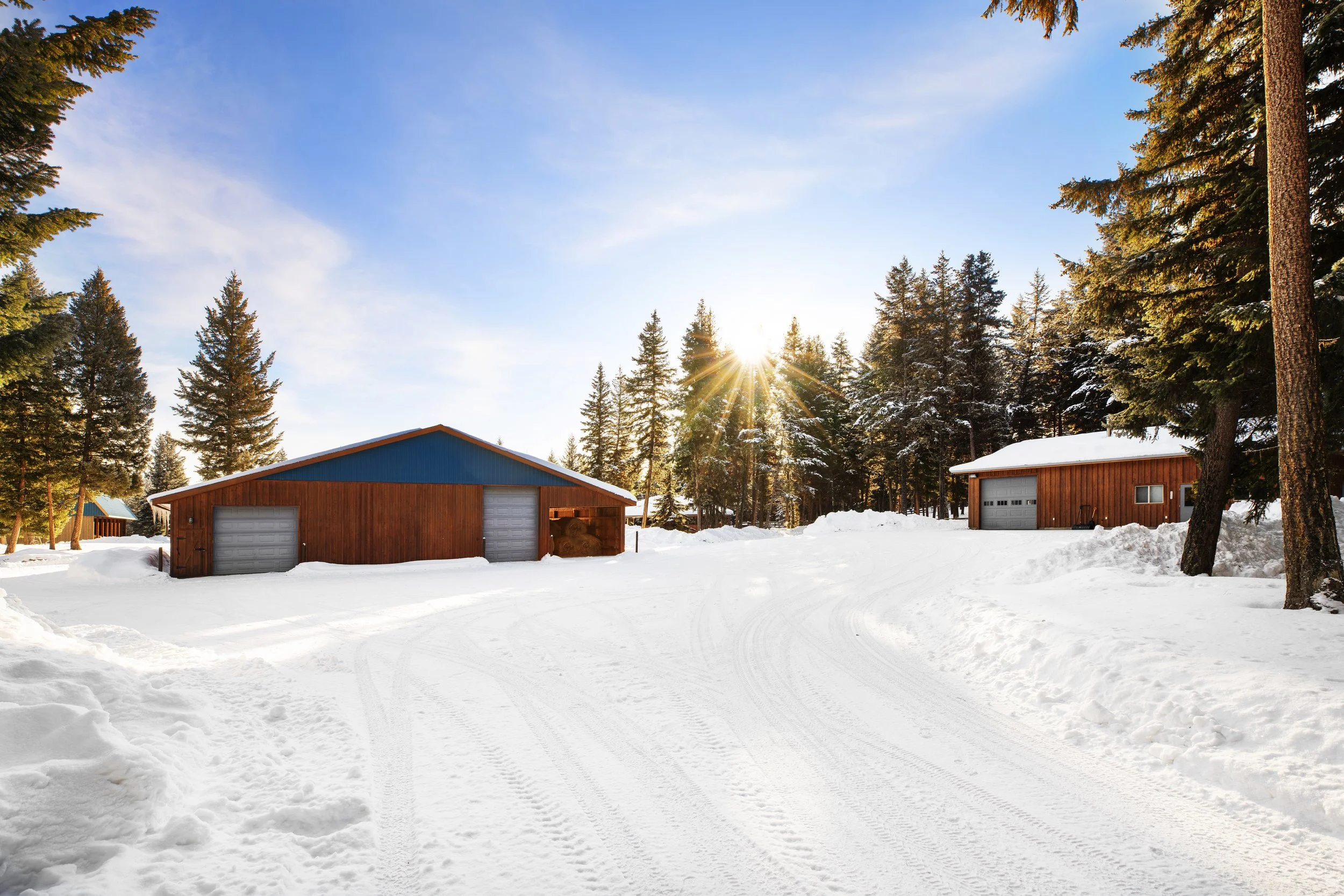 Hay Barn, Storage, Landscaping and Paint Shop. Mechanical shop, Staff Lounge, Management Office.