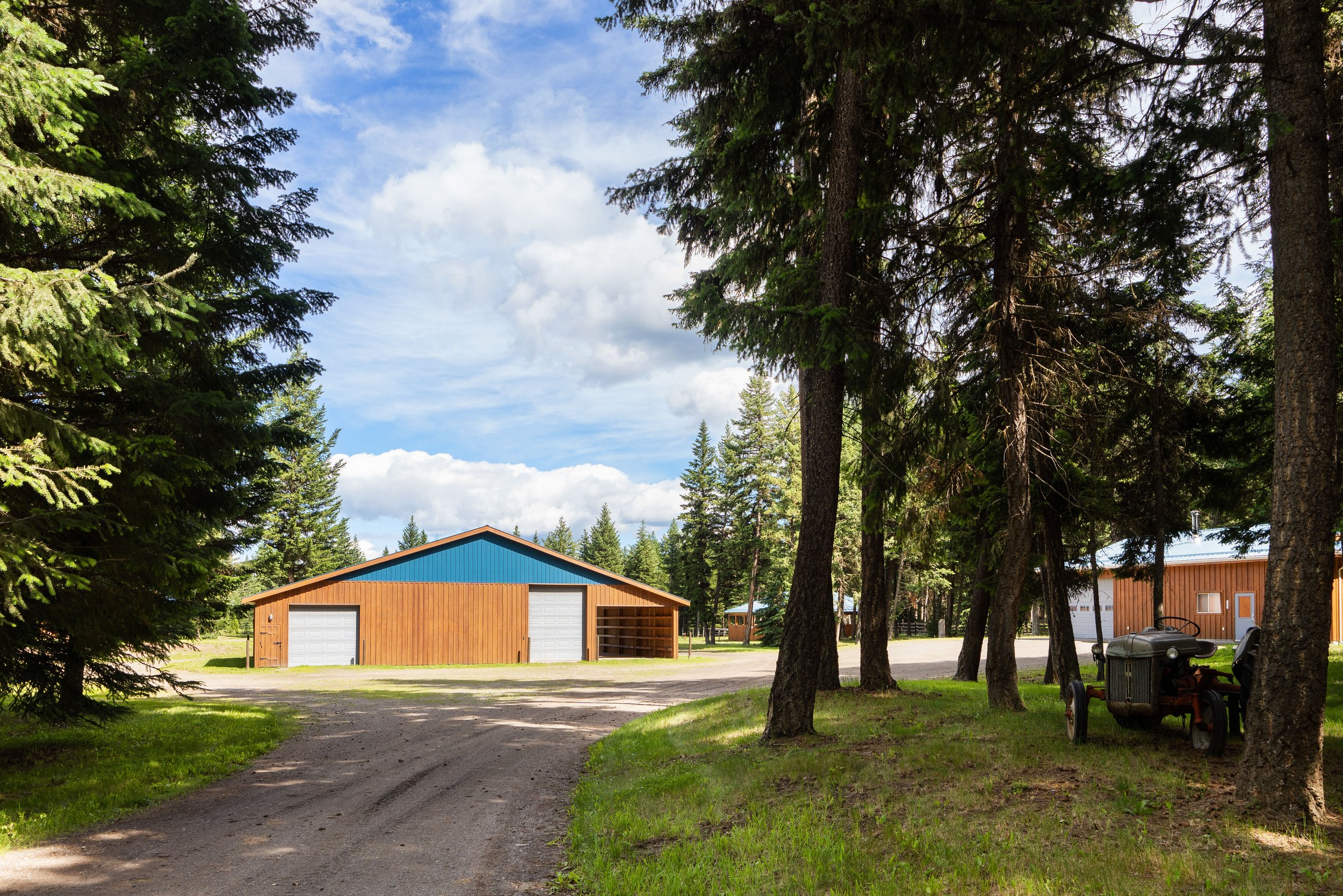 Hay Barn, Storage, Landscaping and Paint Shop. 