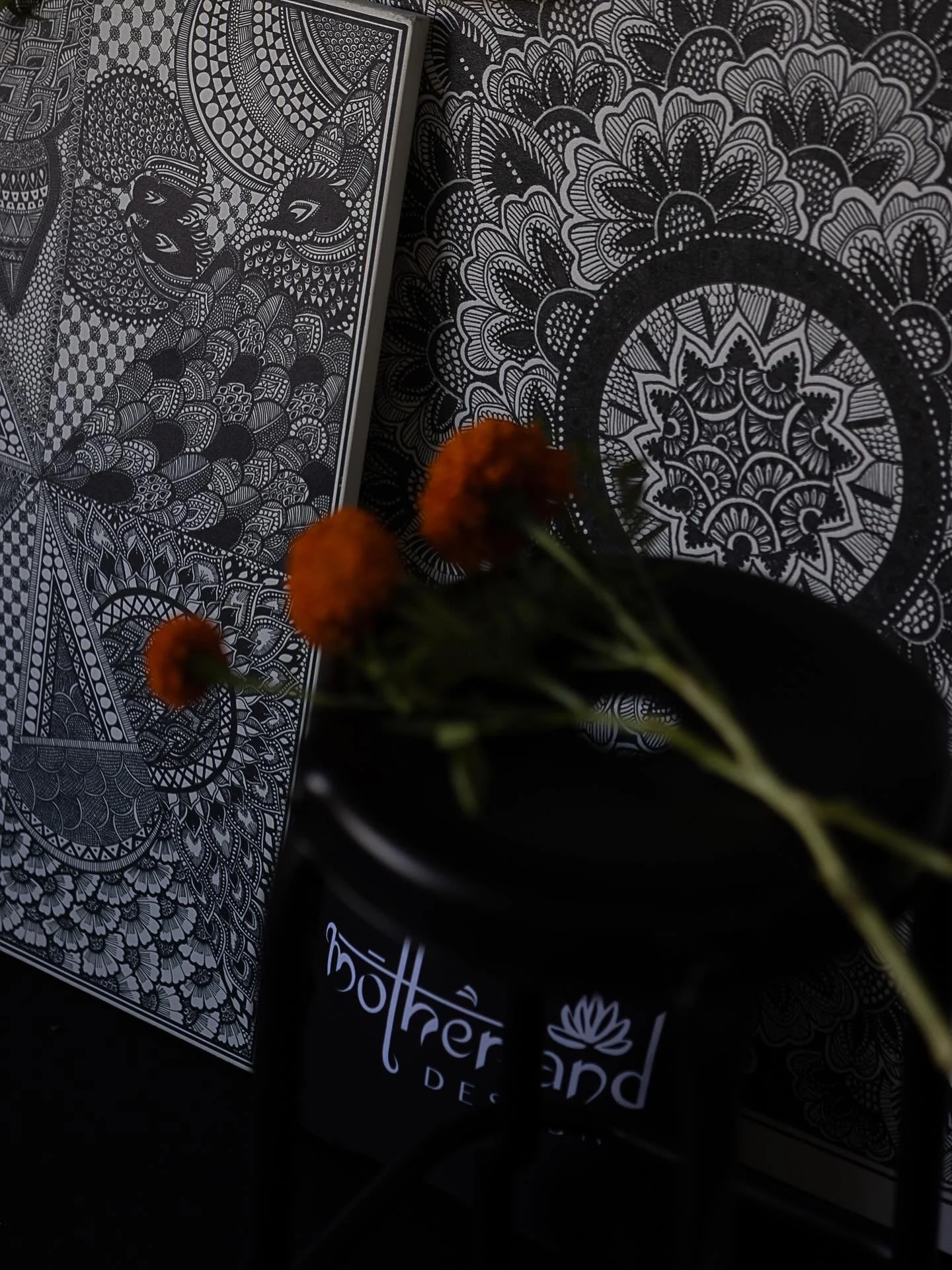 In the stillness of black and white, there&rsquo;s a world of rhythm and reflection. Every line is drawn by hand, every petal a prayer &mdash; a meditation on unity, roots, and return.
✺ Ekta &mdash; the collection that started it all.

Support the j