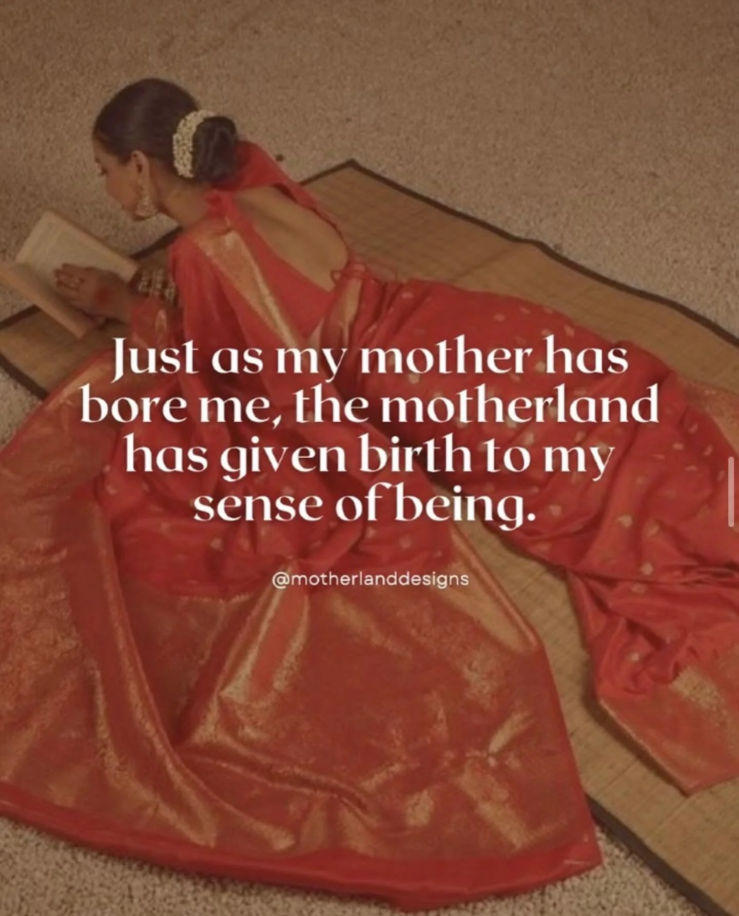 I wrote this quote before Motherland Designs was a business. Before the collections. Before the website. Before the courage.

I wrote it as a daughter of immigrants. As a woman trying to understand where she belonged. As a lawyer quietly craving some