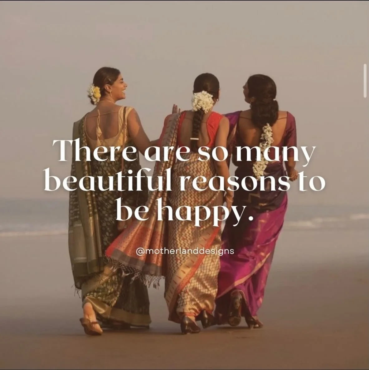Some images stop you mid-scroll and remind you why it all matters. The silk. The flowers. The ocean. The women walking side by side.

This is the feeling I try to pour into every piece I create. Rooted in beauty. Alive with meaning.

#MotherlandDesig