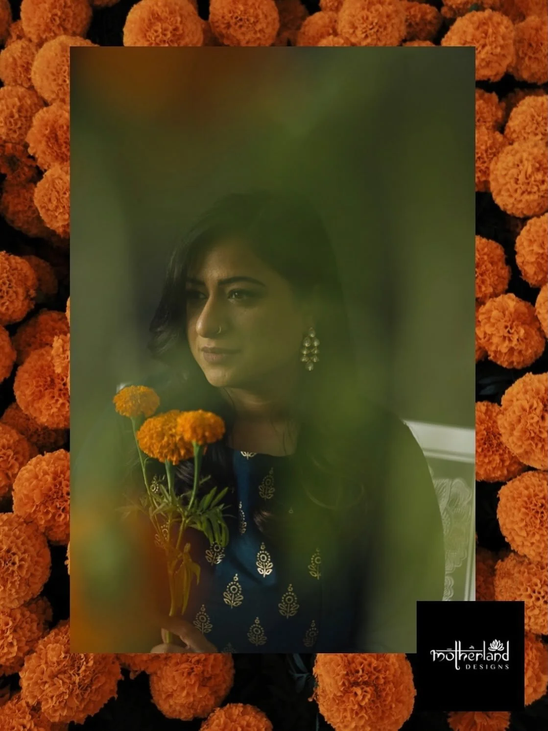 She carries the flowers her ancestors planted. 

EKTA Collection. Shop Link in Bio. ✨