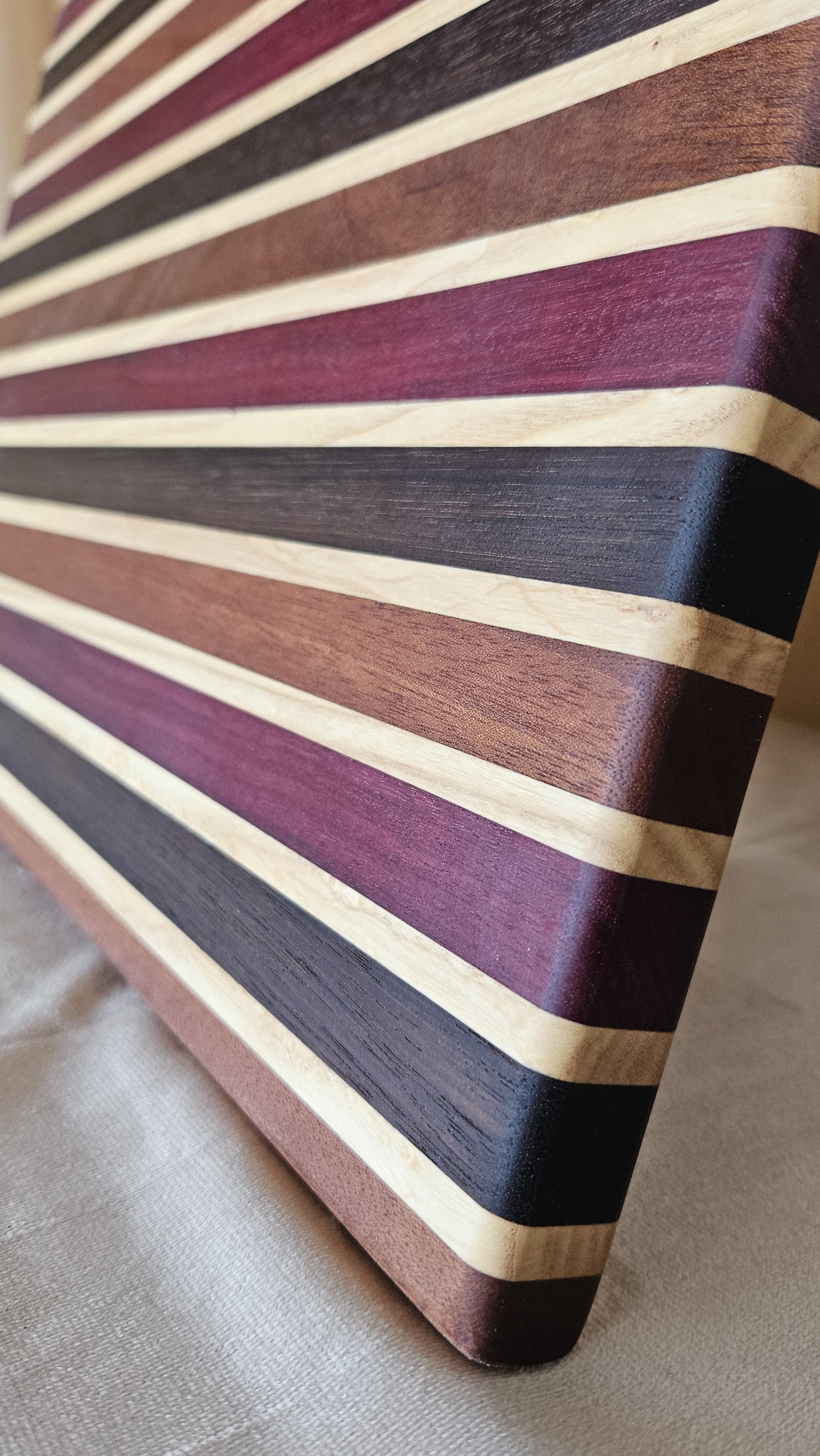 Striped cutting board