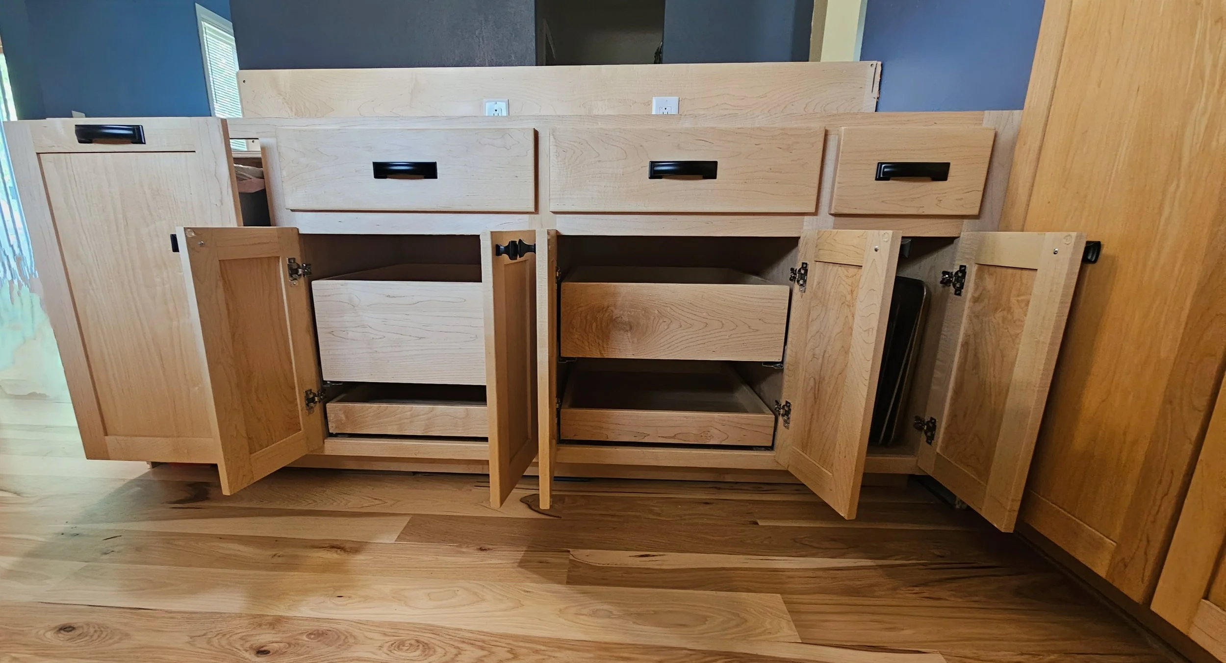 Interior cabinet pullouts 