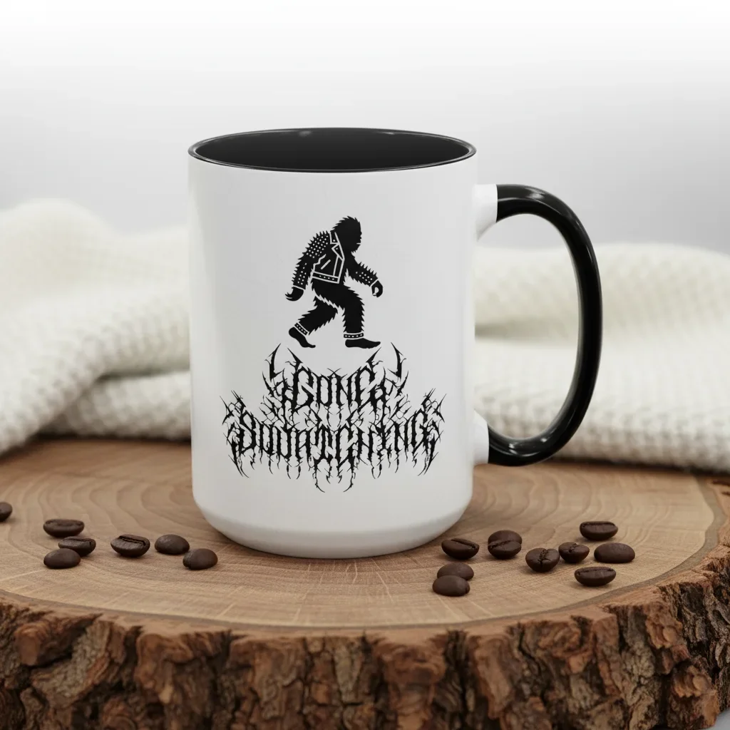 Maximum cryptid power in this 15oz black gone squatching mug