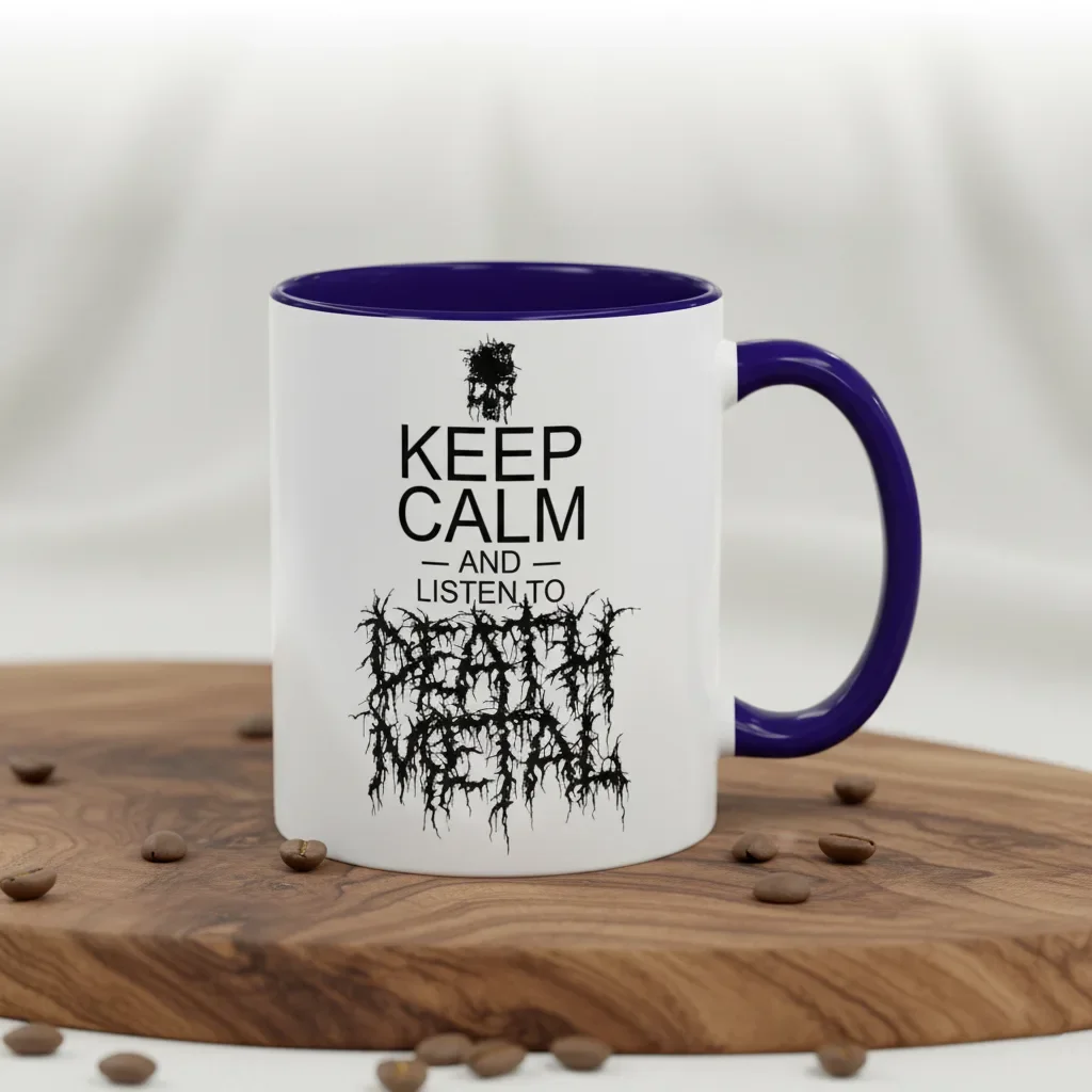 Your 11oz blue cool coffee mugs channel brutal serenity