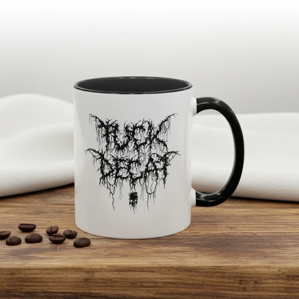 These funny mugs come in 11oz black for caffeine warriors