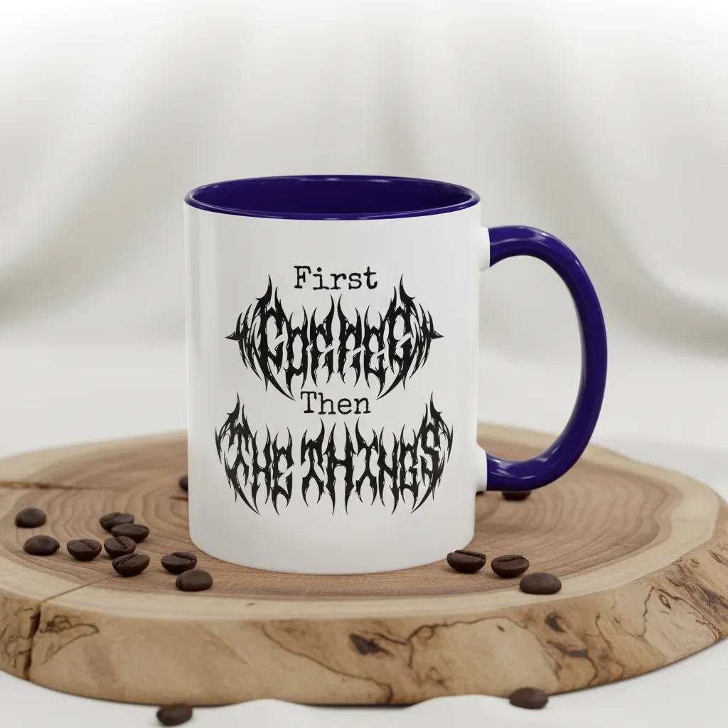 Your 11oz blue silly mugs channel morning calm