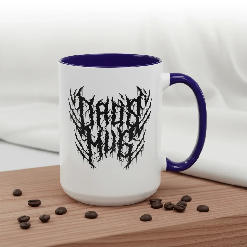 A 15oz blue fathers day mug for territorial defenders