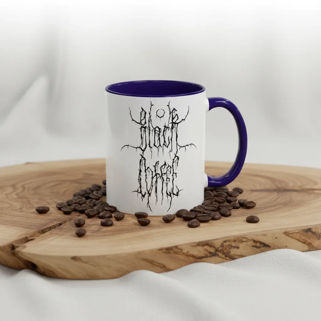 Your 11oz blue coffee mug channels morning intensity