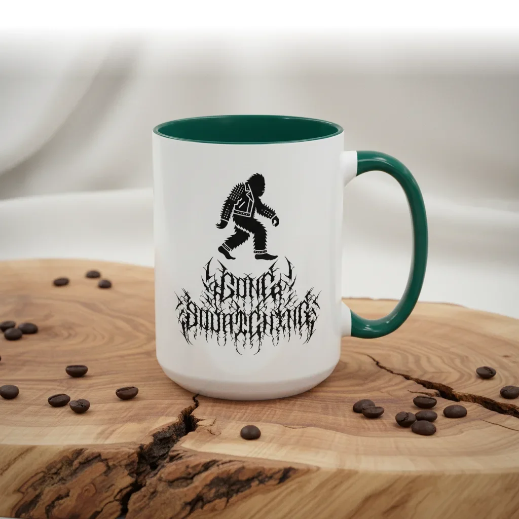 Your 15oz green funny coffee mugs fuel woodland quests