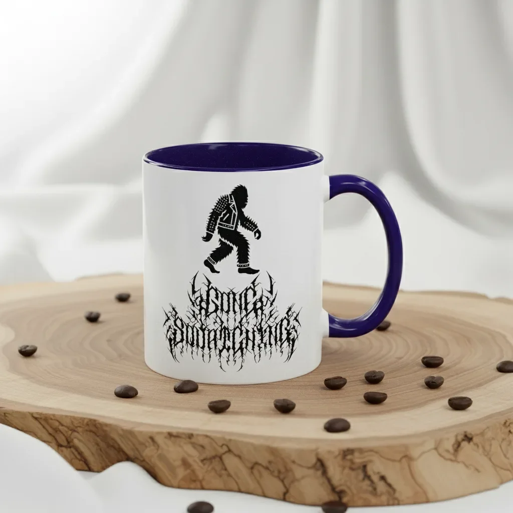 Your 11oz blue unique coffee mugs online for woodland warriors