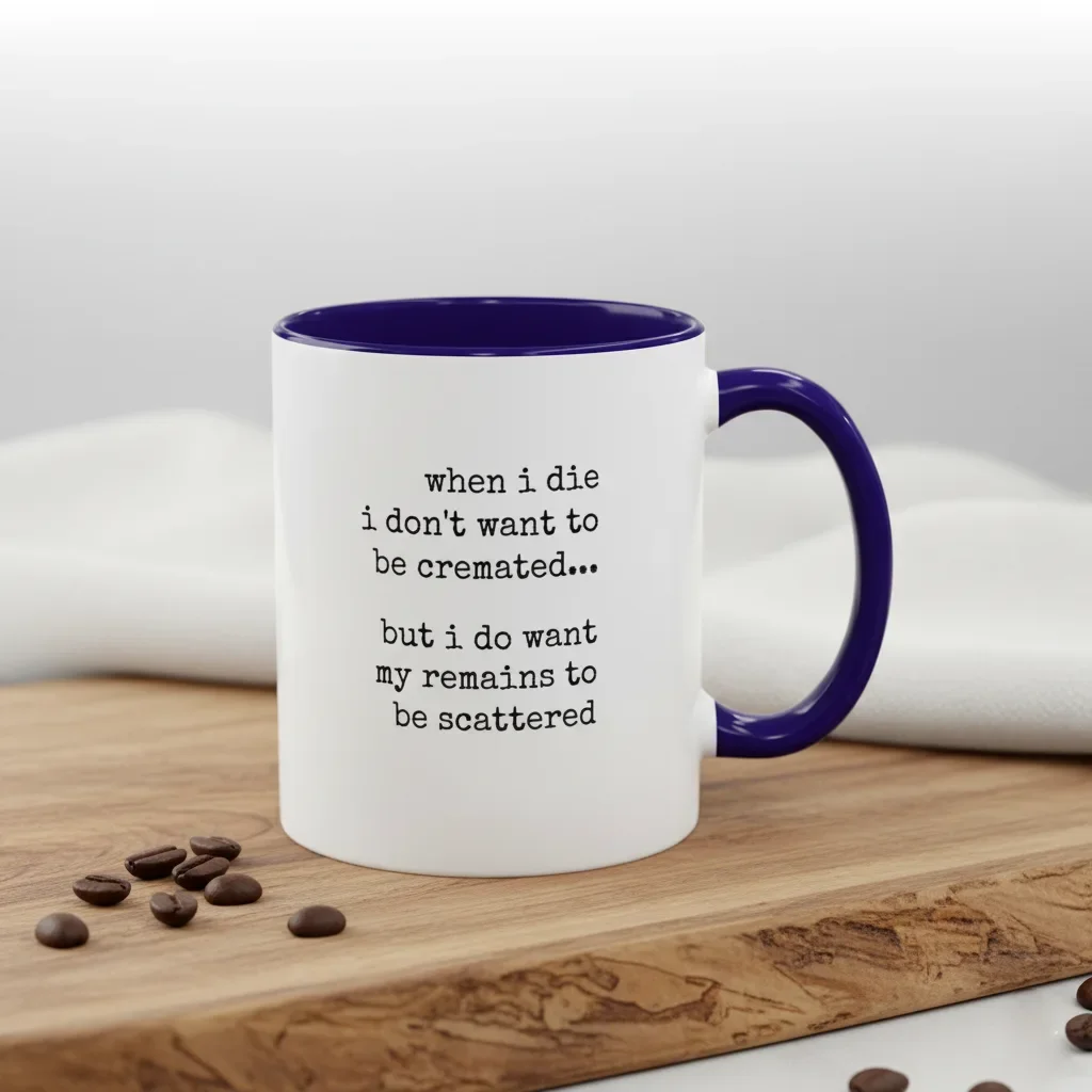 Your 11oz blue unique coffee mugs channel funeral planning