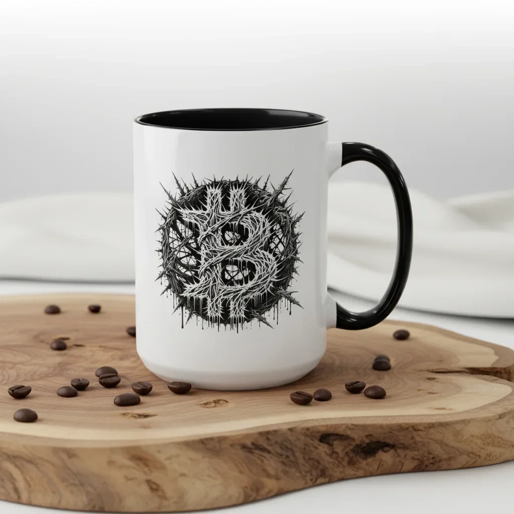 15oz black cool mugs declaring freedom