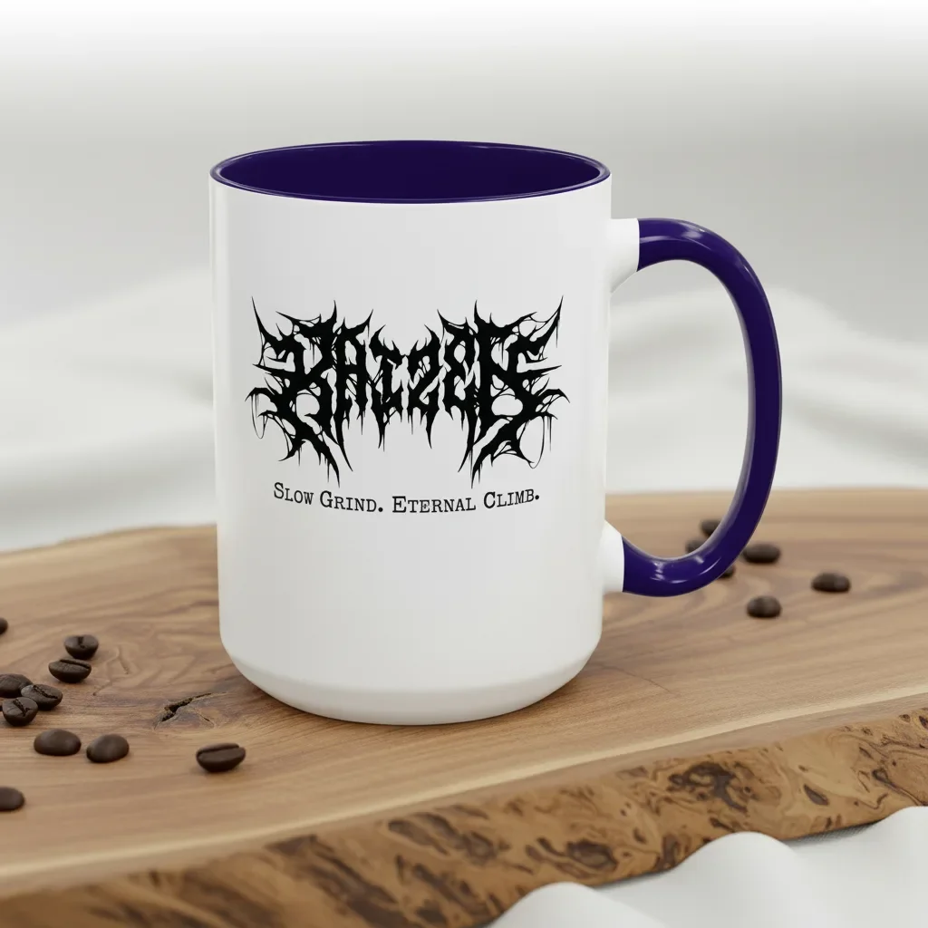 Embrace the 1% better philosophy with these blue 15oz cool mugs featuring Kaizen principles