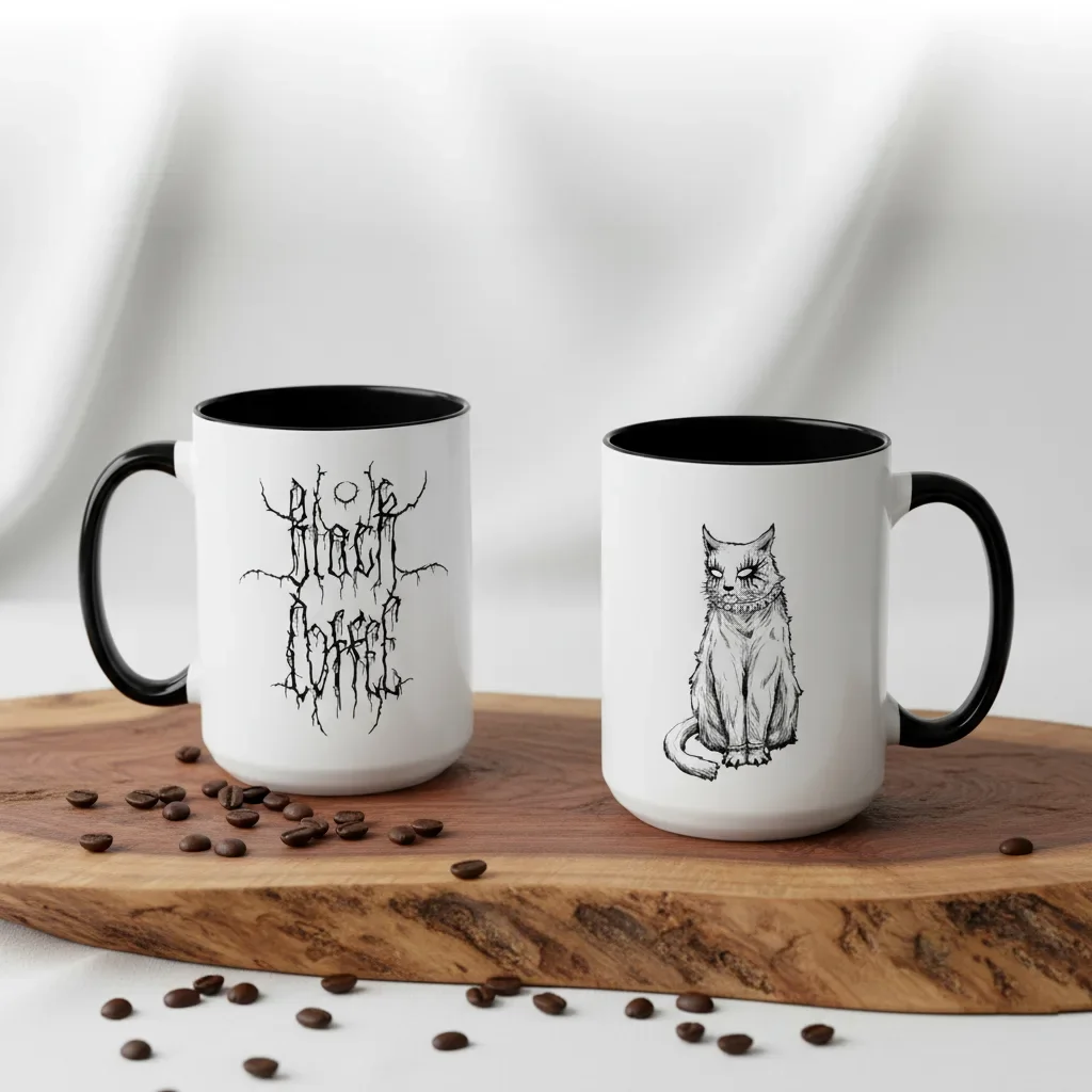Maximum judgment in this 15oz black cat lovers' mug