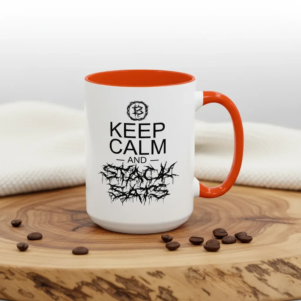 These 15oz orange bitcoin coffee mug defenders