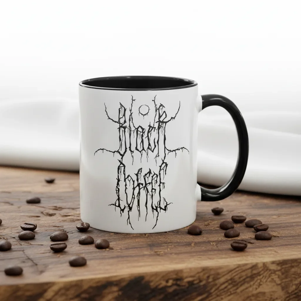 These unique coffee mugs come in 11oz black for true darkness seekers