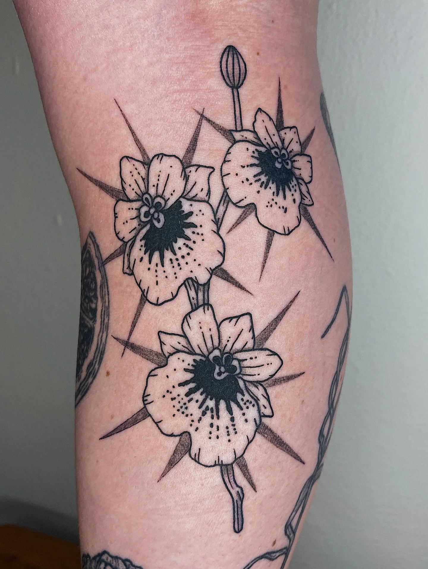 Right below the knee ditch for the sweetest, Izzi!!