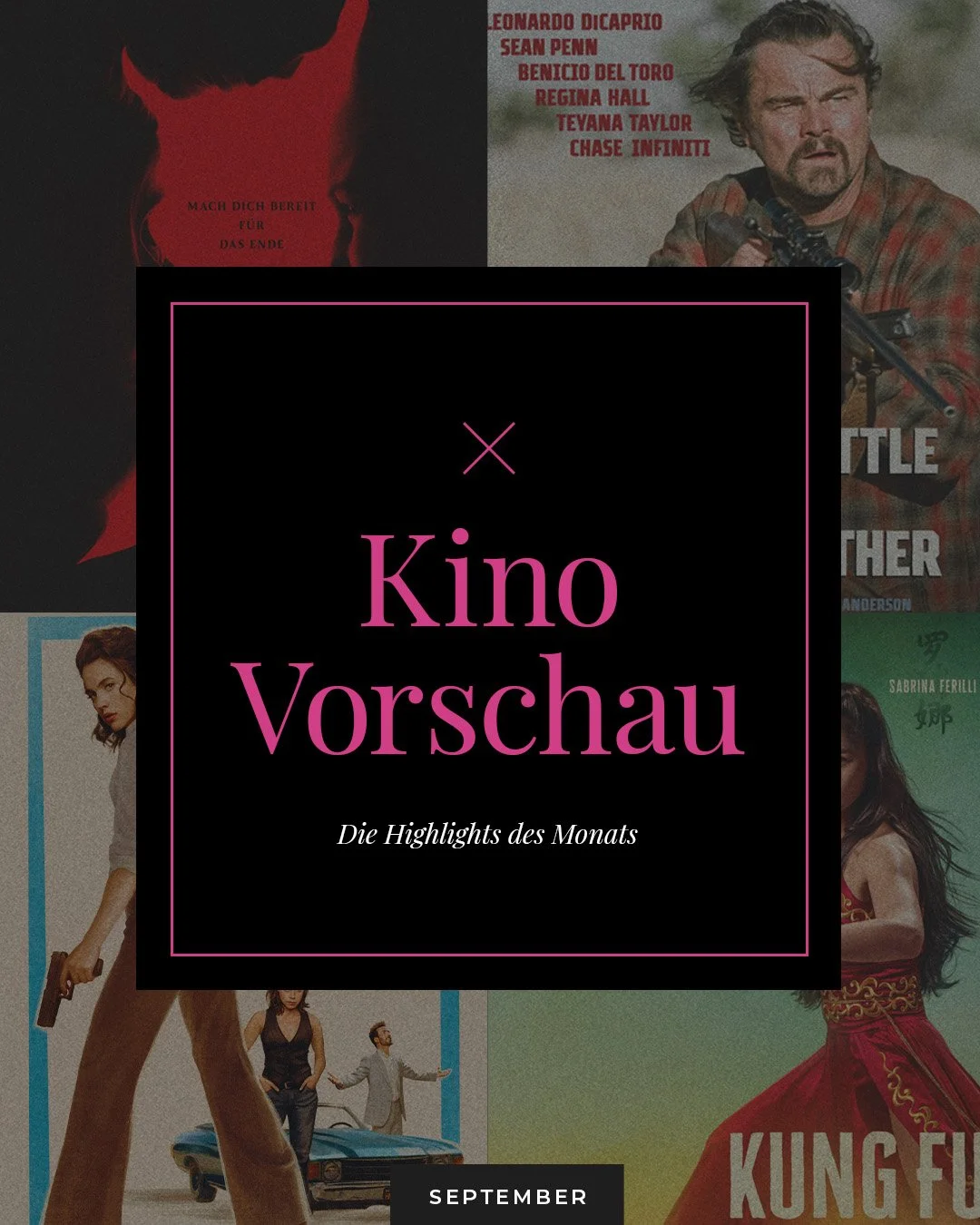 🍿✨ Kinohighlights im September 2025

Der September bringt richtig viel Abwechslung ins Kino &ndash; von Horror &uuml;ber Crime-Comedy bis hin zu epischer Action. Hier meine vier gro&szlig;en Highlights:

👻 Conjuring 4: Das letzte Kapitel (ab 04.09.