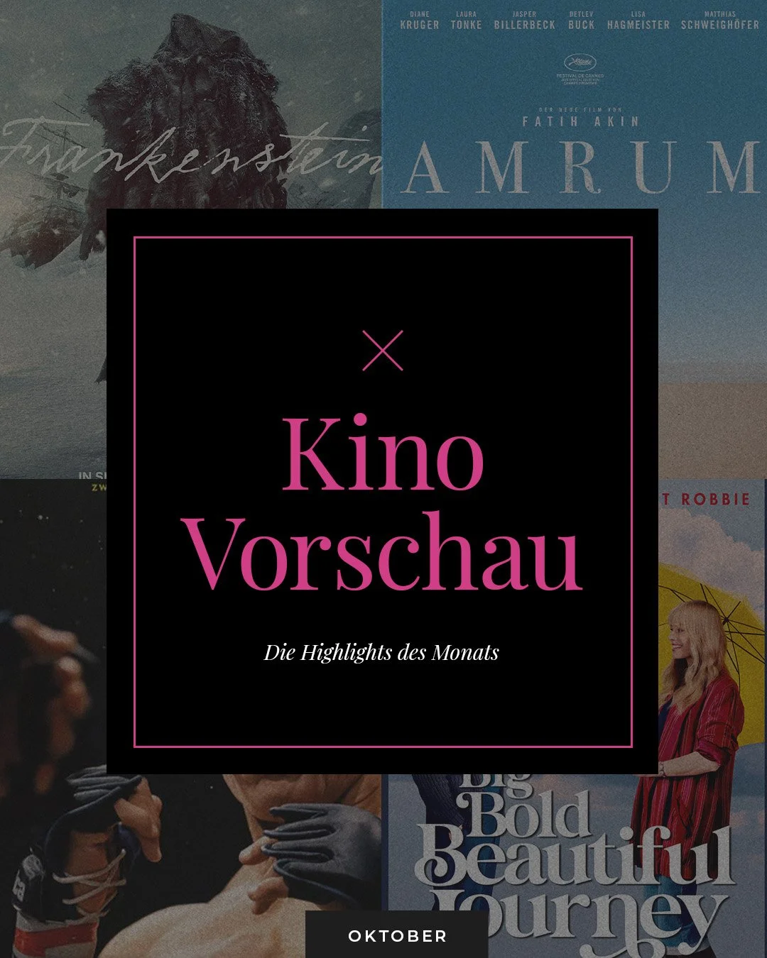🍿✨ Kinohighlights im Oktober 2025

Der Oktober bringt gleich vier Filme, die man sich fett im Kalender markieren sollte &ndash; von zarter Romanze bis zu d&uuml;sterem Horror:

💫 A Big Bold Beautiful Journey (ab 02.10.)
Kogonada entf&uuml;hrt uns w