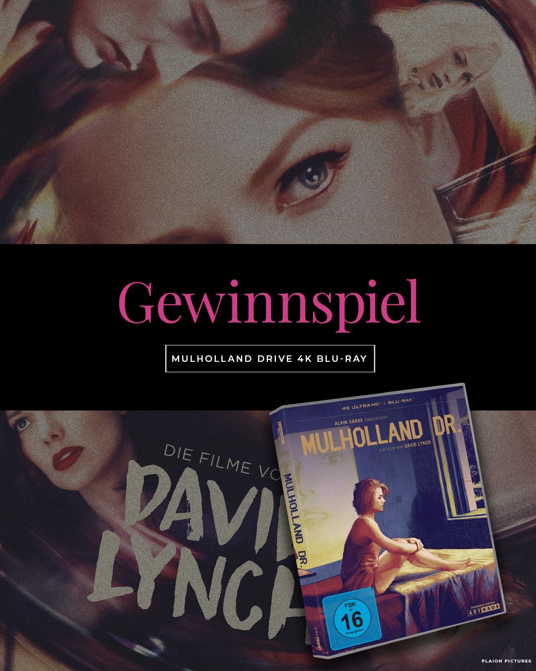 ✨ GEWINNSPIEL: Mulholland Drive in 4K ✨

Am 20. Januar w&auml;re David Lynch 80 Jahre alt geworden. Einer der eigenwilligsten, mutigsten und faszinierendsten Filmemacher der Filmgeschichte.
Anl&auml;sslich dieses Tages m&ouml;chte ich ihm mit einem g