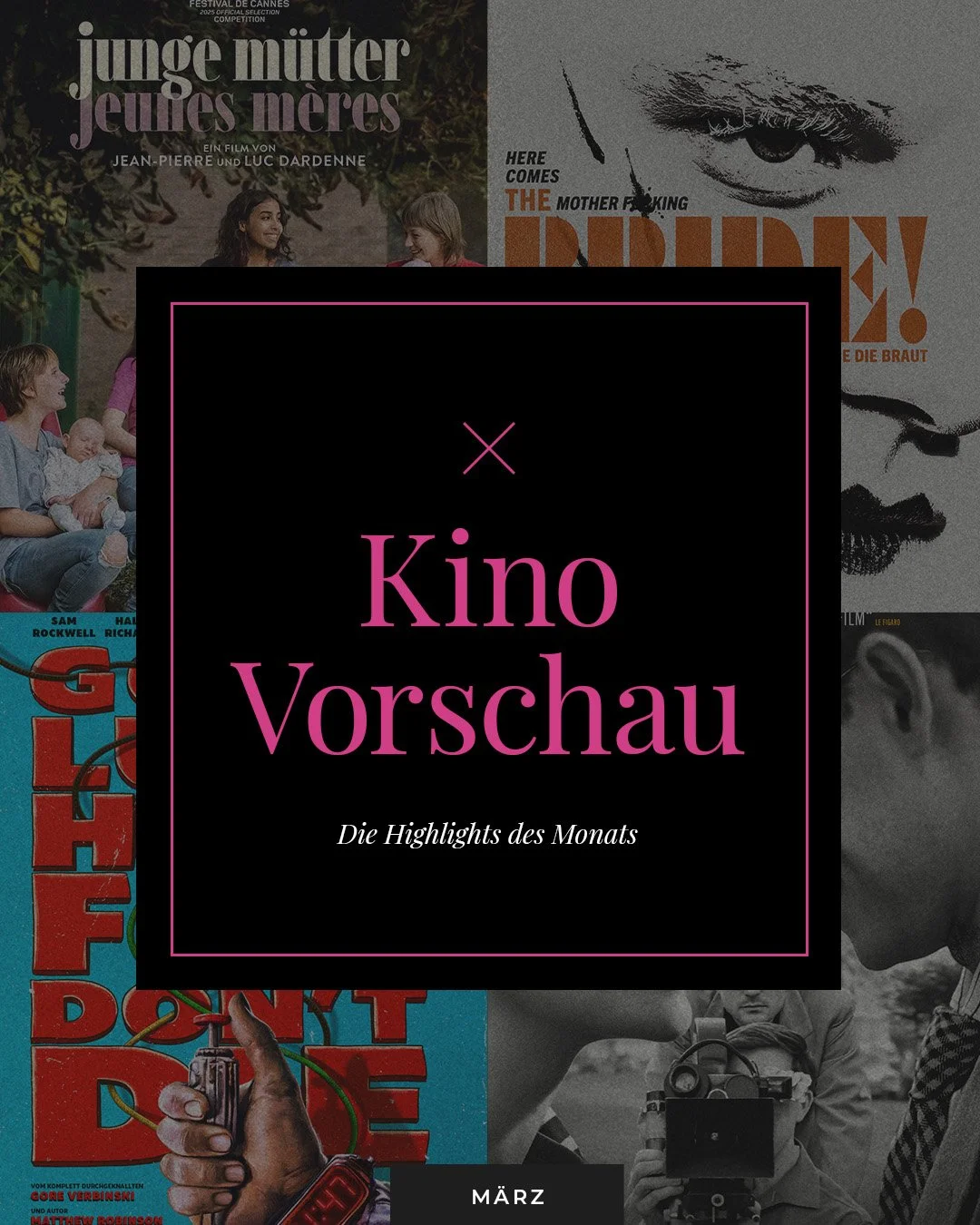 Meine 4 Kino-Empfehlungen f&uuml;r M&auml;rz 2026 🎬

Der M&auml;rz wird spannend &ndash; zwischen Arthouse-Drama, Monster-Romanze, Sci-Fi-Wahnsinn und Filmgeschichte ist alles dabei.

Junge M&uuml;tter (ab 05.03.)
Die Dardenne-Br&uuml;der bleiben si