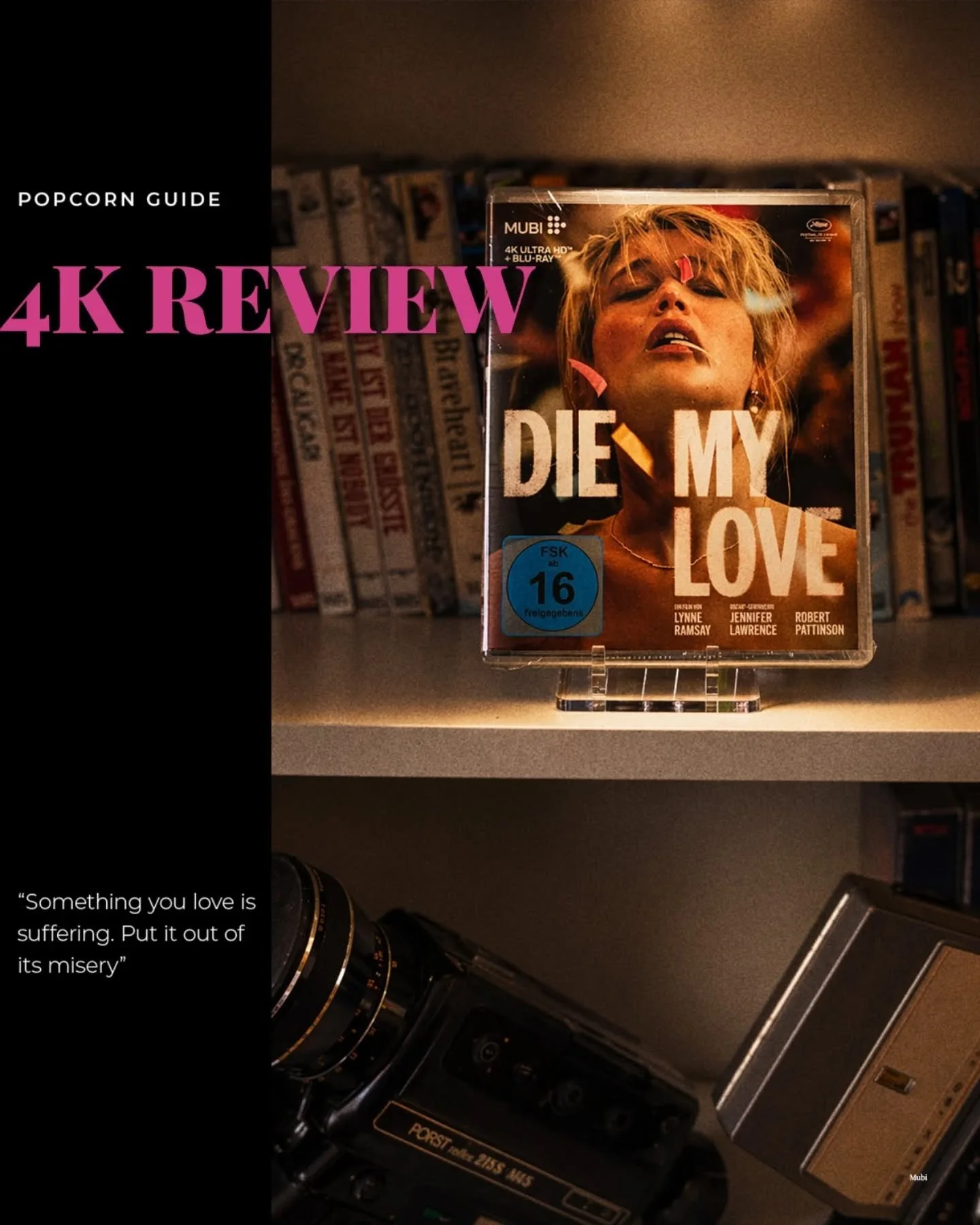🍿💿 DIE MY LOVE  erz&auml;hlt von Grace, einer jungen Mutter, die nach der Geburt ihres Kindes zunehmend an sich selbst, ihrem K&ouml;rper und ihrer Rolle zerbricht. Zwischen Beziehung, Landleben und gesellschaftlichen Erwartungen verliert sie immer