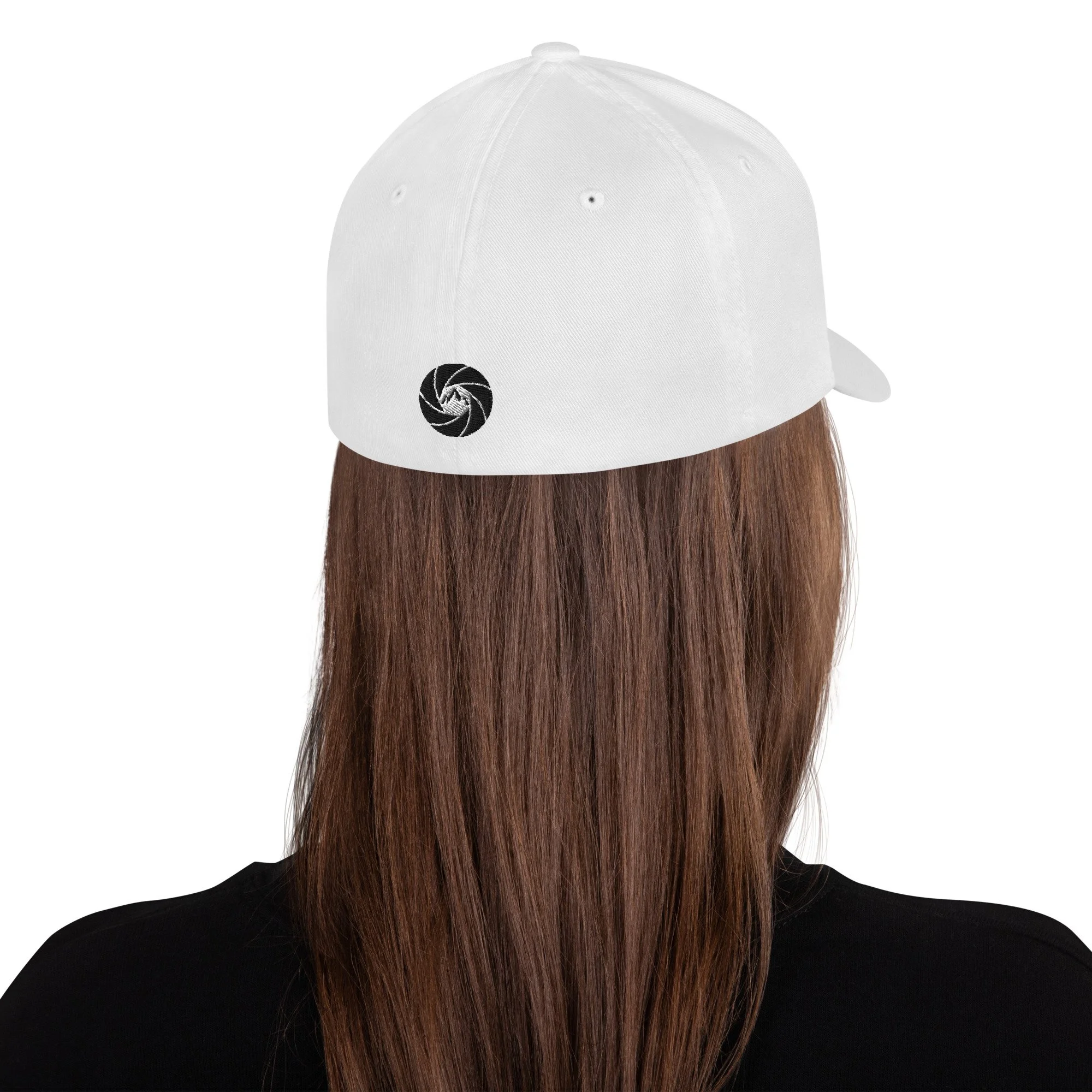 14erprints structured logo hat – white back view