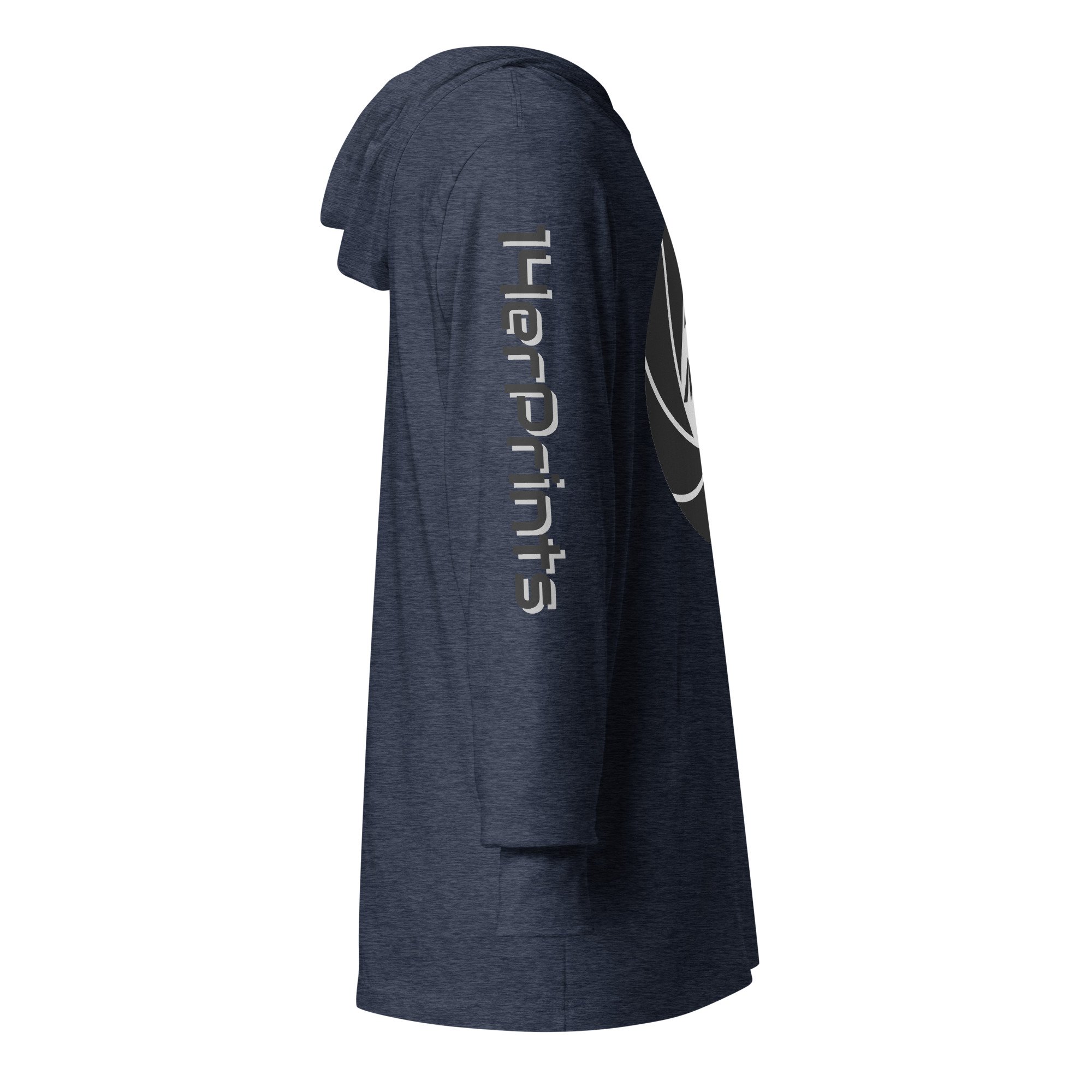 14erprints hooded long sleeve tee – heather navy right