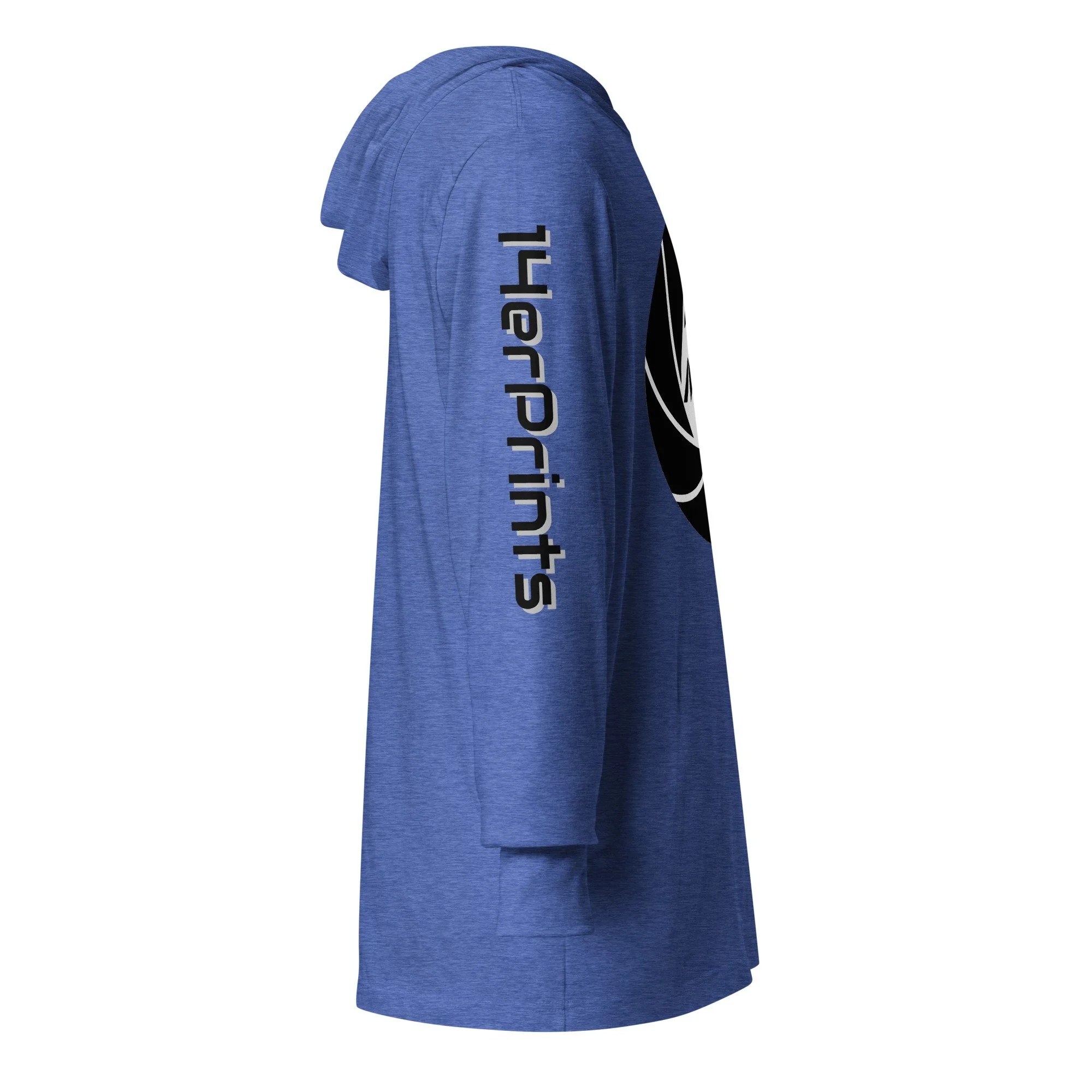 14erprints hooded long sleeve tee – heather true royal right