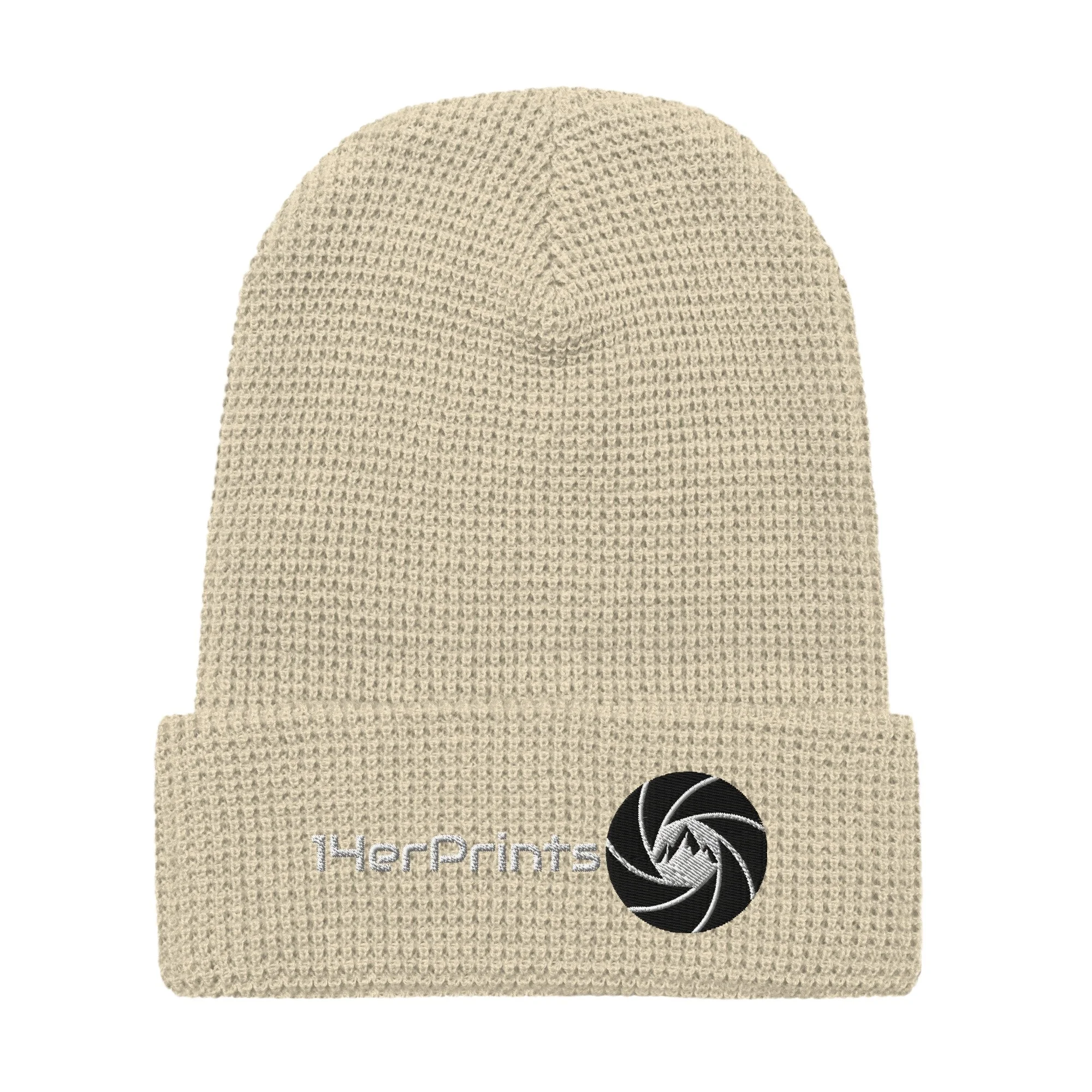 14erprints waffle beanie – birch front