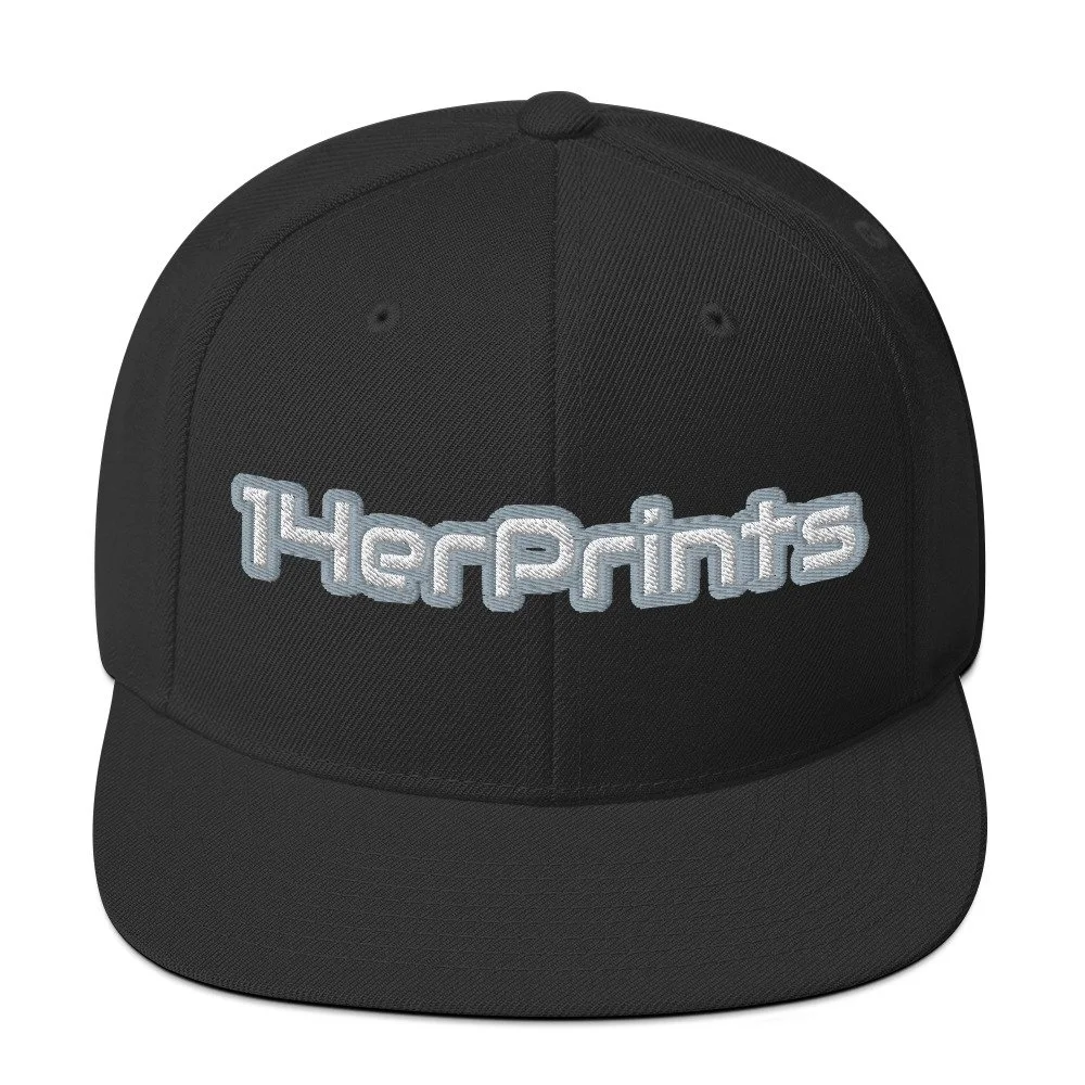 14erprints classic snapback – black front