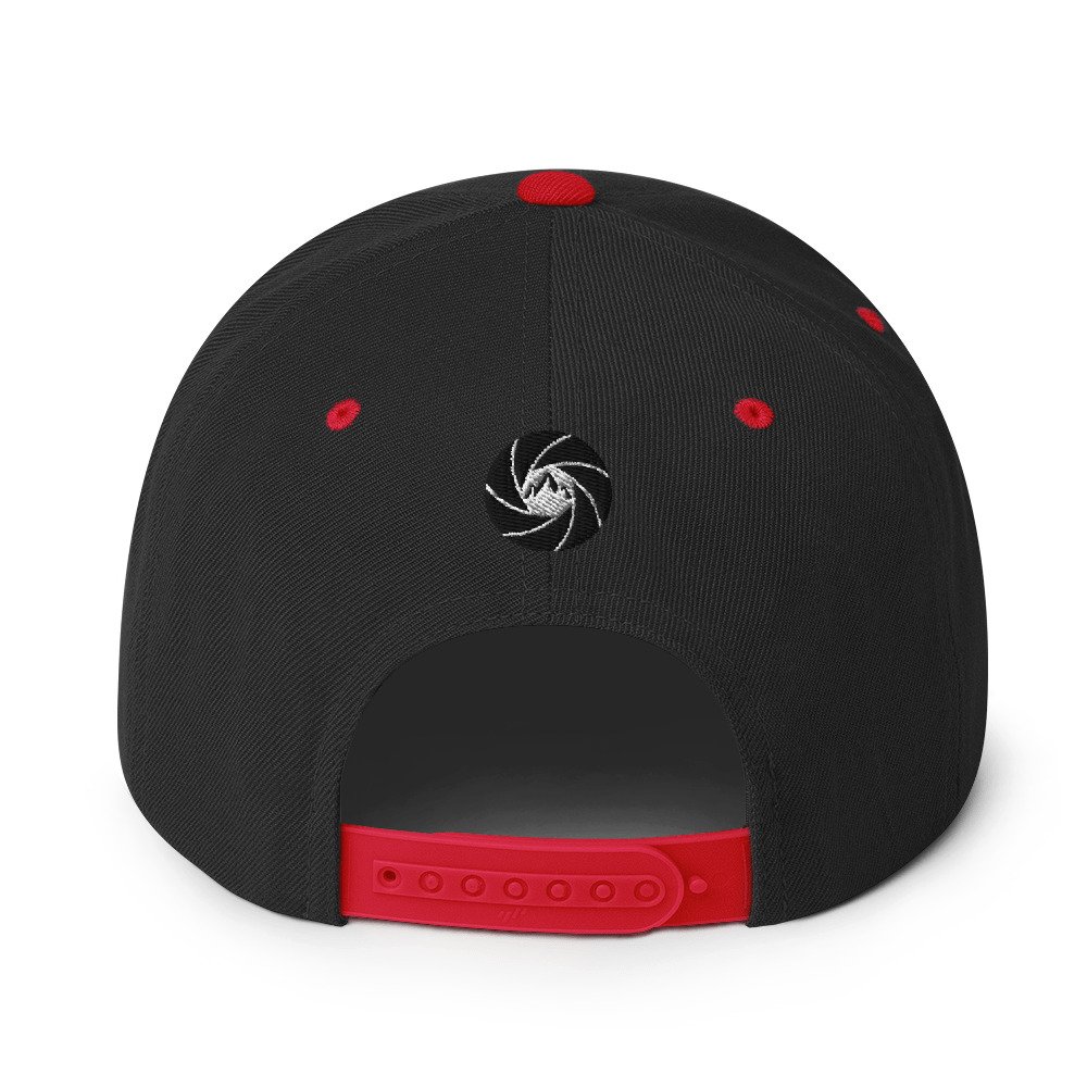 14erprints classic snapback – black/ red back