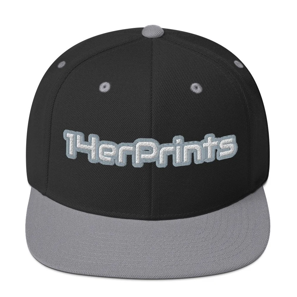 14erprints classic snapback – black/ silver front