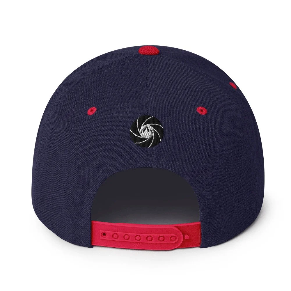 14erprints classic snapback – navy/ red back