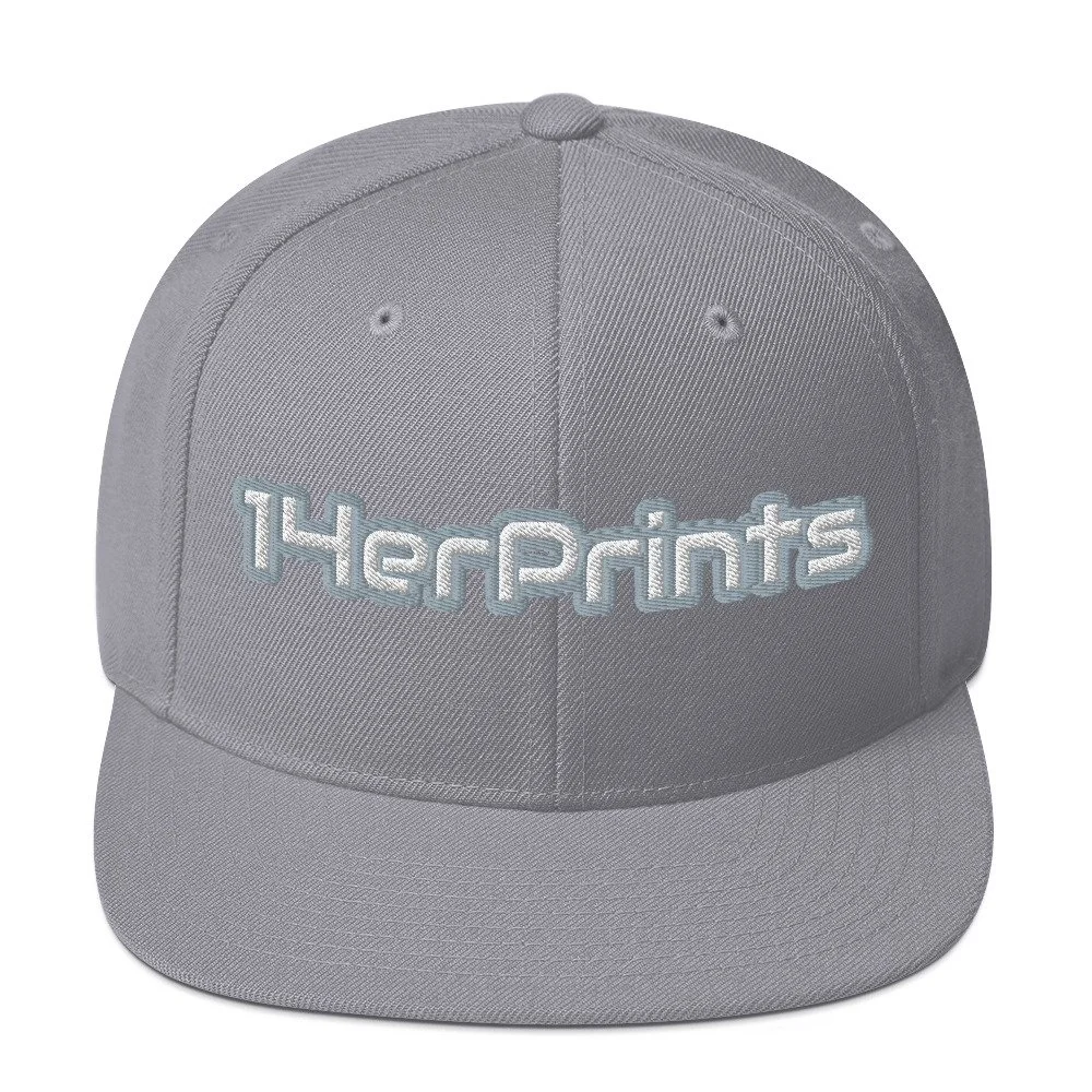 14erprints classic snapback – silver front