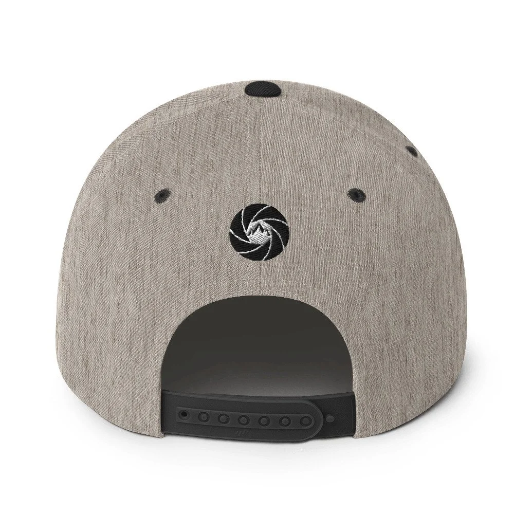 14erprints classic snapback – heather/ black back