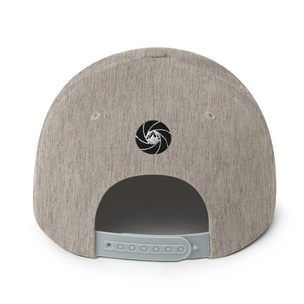 14erprints classic snapback – heather gray back